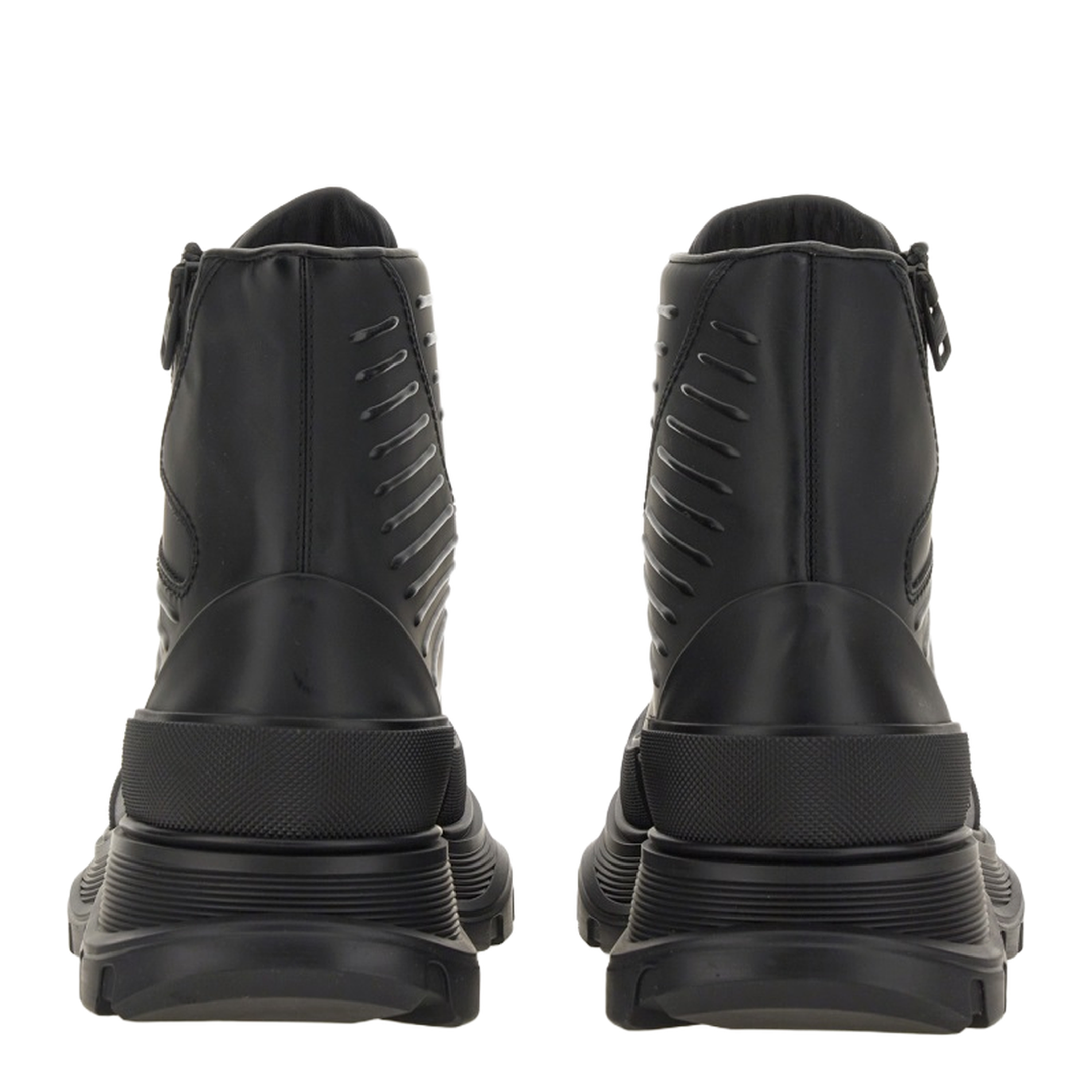 Tread Slick Leather Zip-Up Ankle