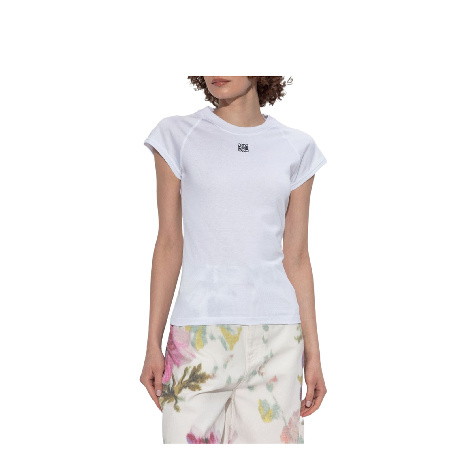 Small Fit T-Shirt in Cotton Blend White