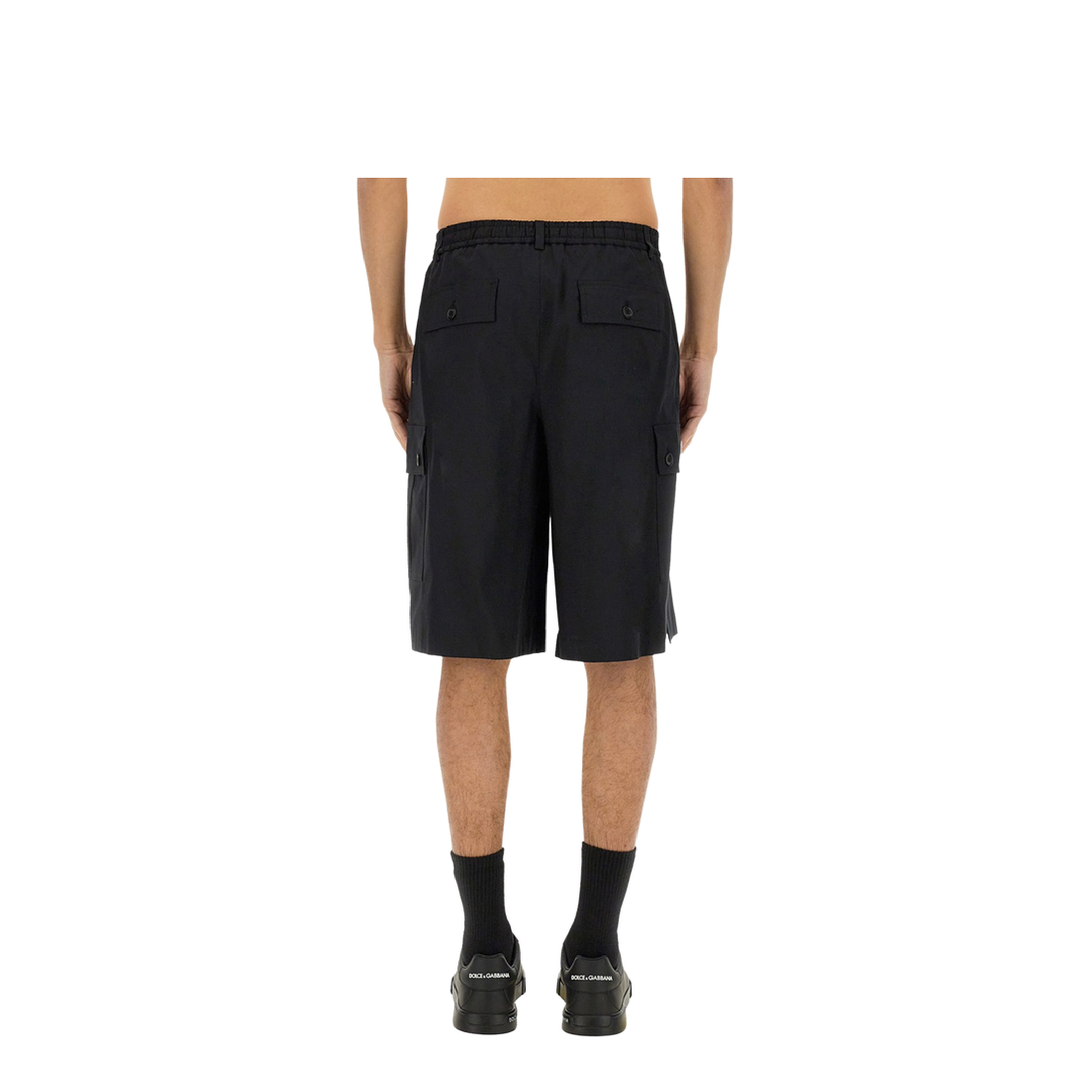 Cotton Cargo Bermuda Shorts