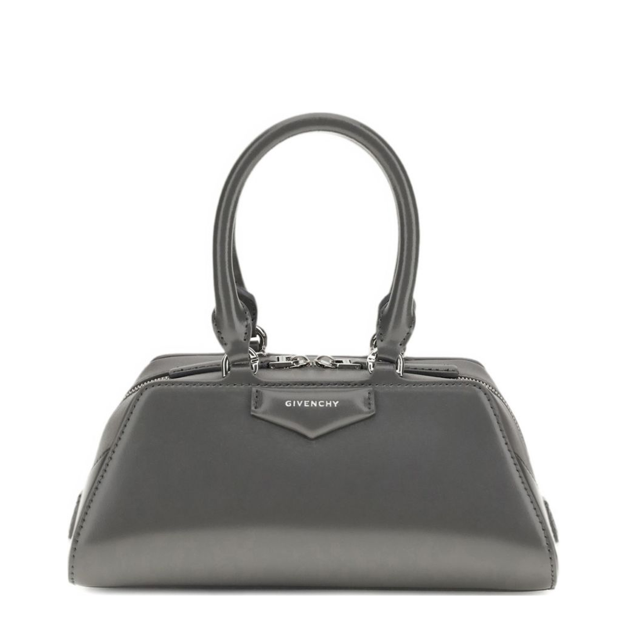 Antigona Mini Box Calfskin Top-Handle Bag - Dark Grey