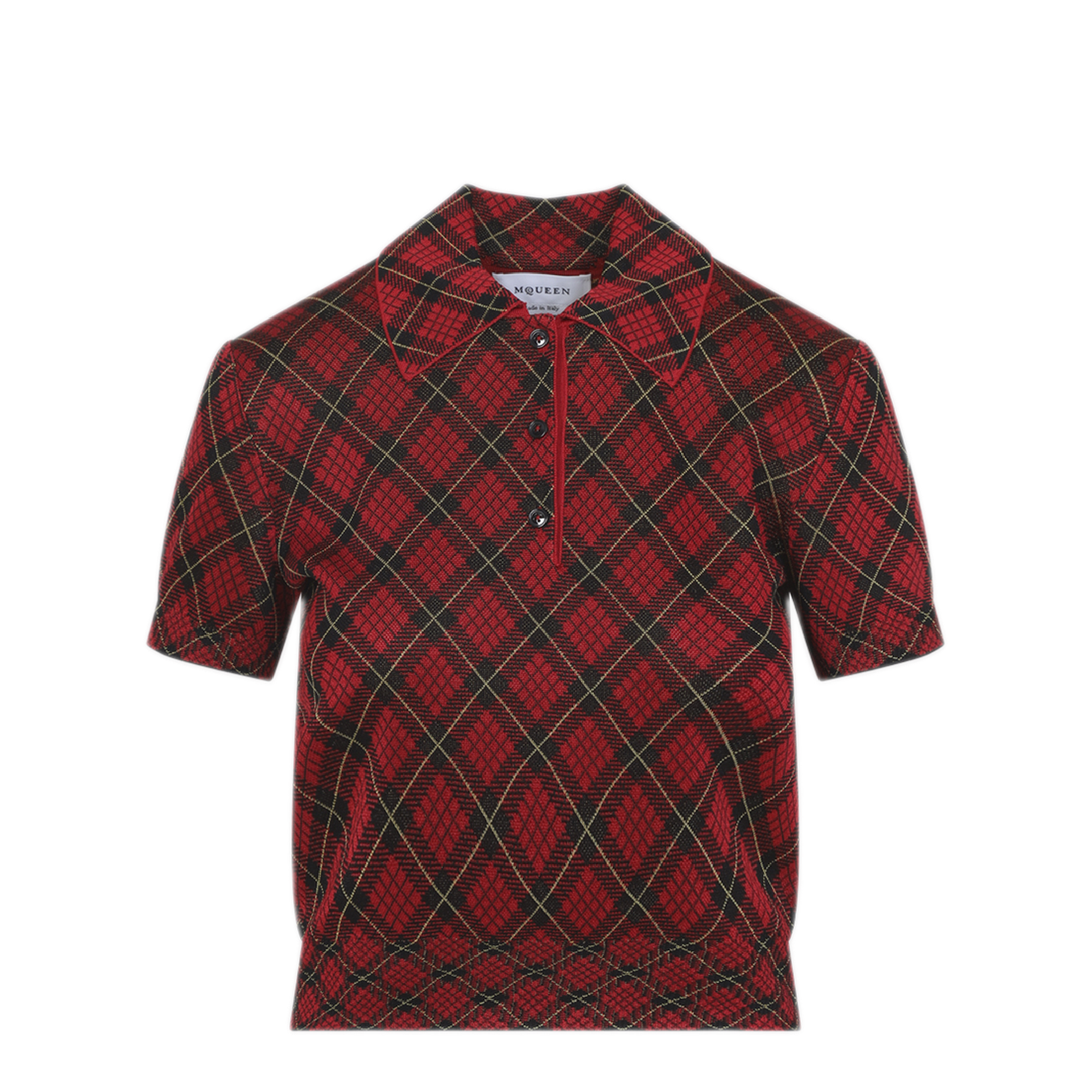 MAYFEYR - Alexander Mcqueen - Microcheck Polo - 858329Q1BGE6130