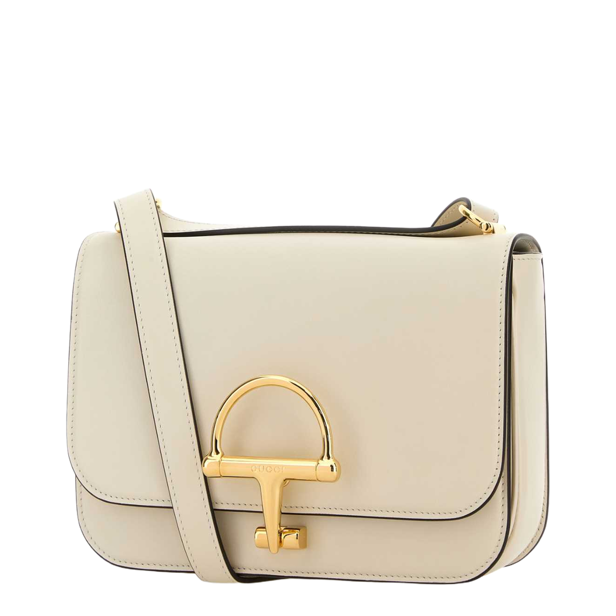 Siena Small Leather Shoulder Bag Ivory