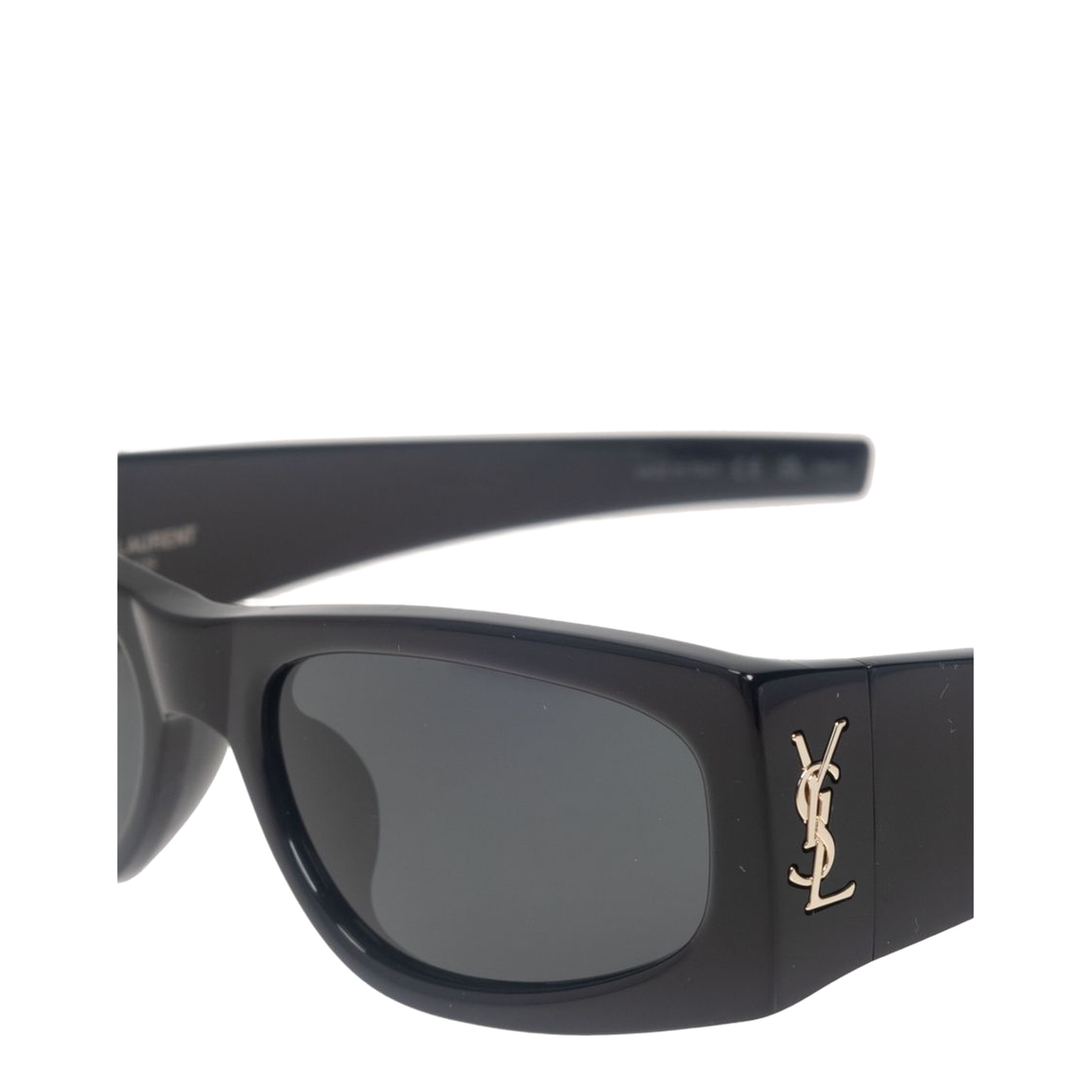 Black Acetate Rectangle Frame Sunglasses