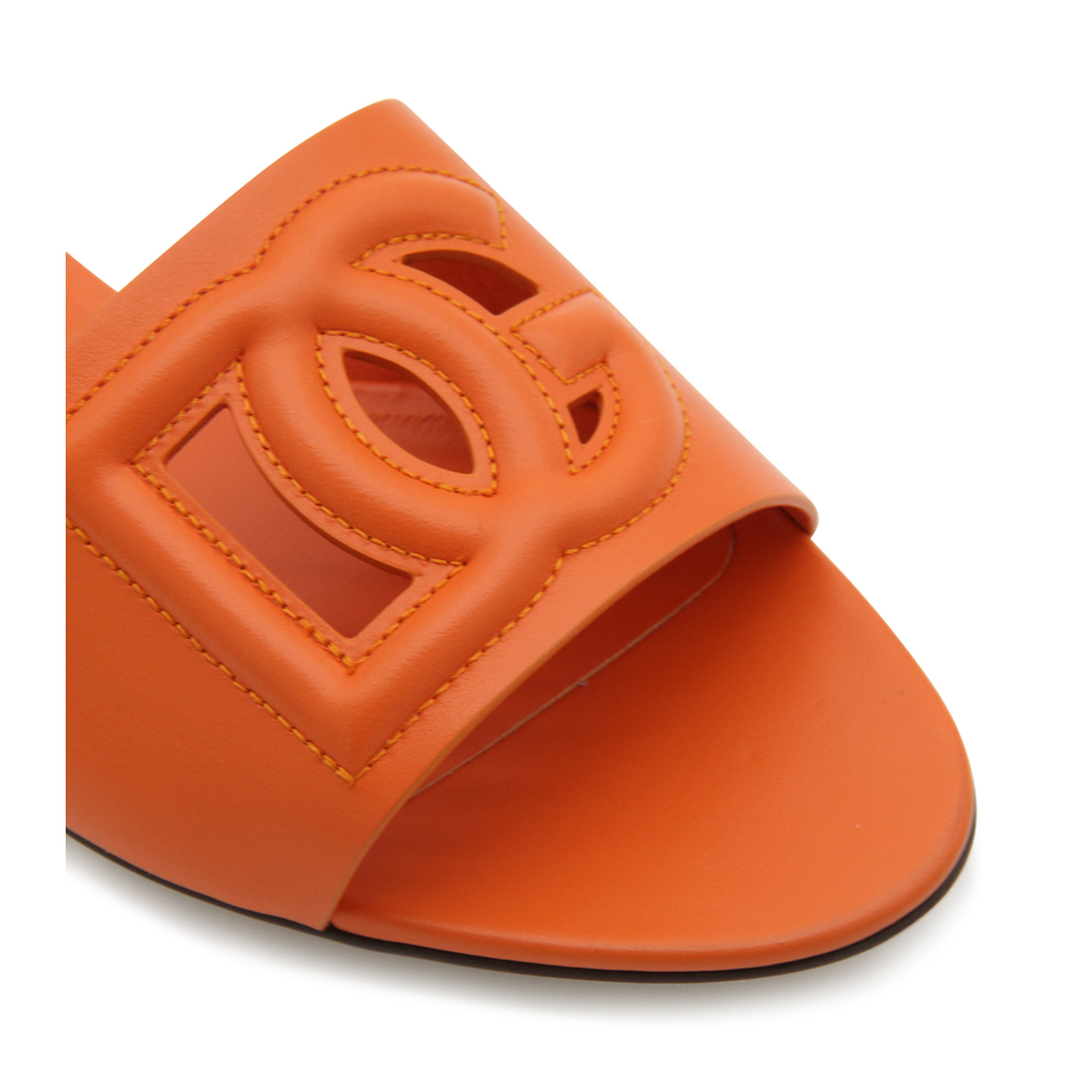 Calfskin Sliders with Logo