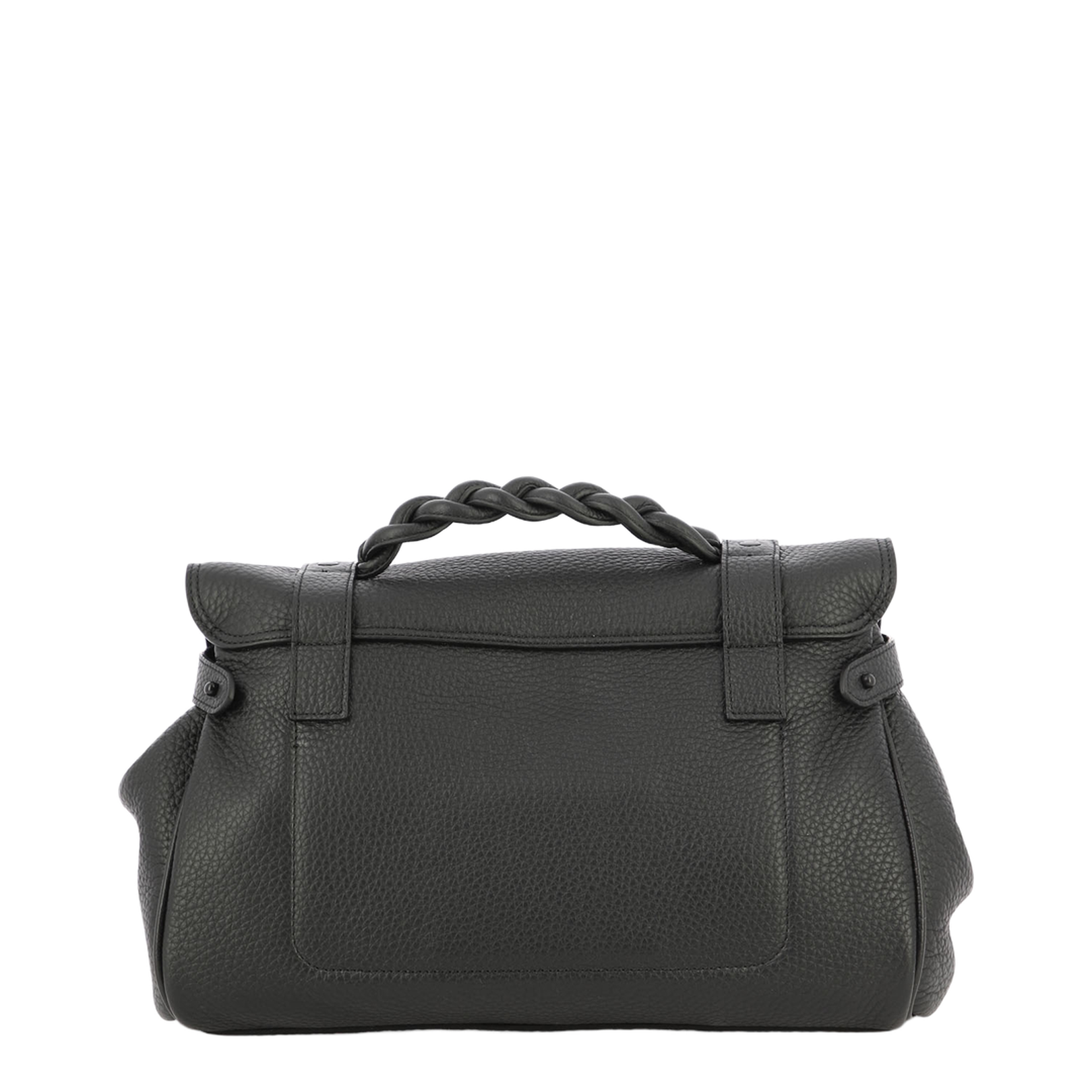 Heavy Black Leather Handbag