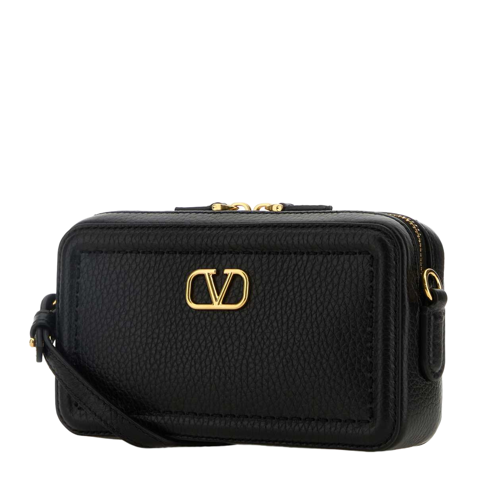 Alltime Grained Calfskin Leather Crossbody Bag