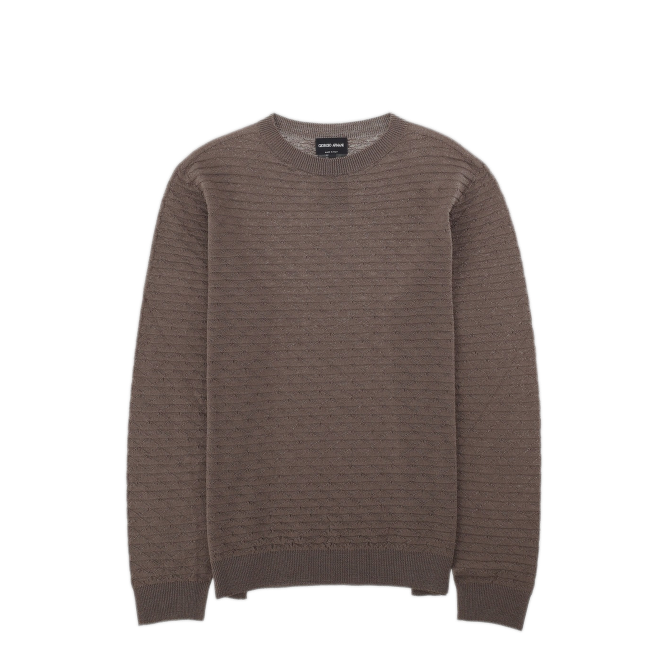 MAYFEYR - GIORGIO ARMANI - Crew Neck Sweater In Virgin Wool - GM003873AF28176U7001