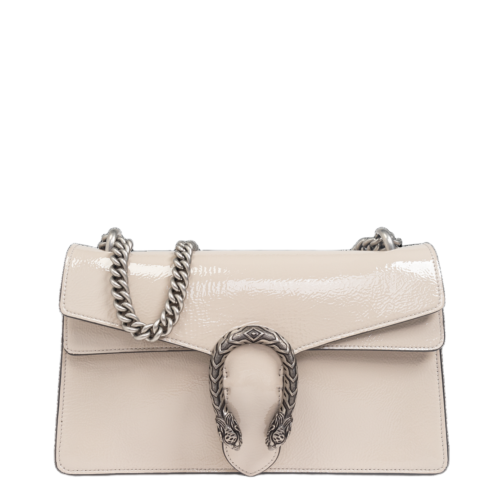 Dionysus Leather Wallet On Chain - Beige