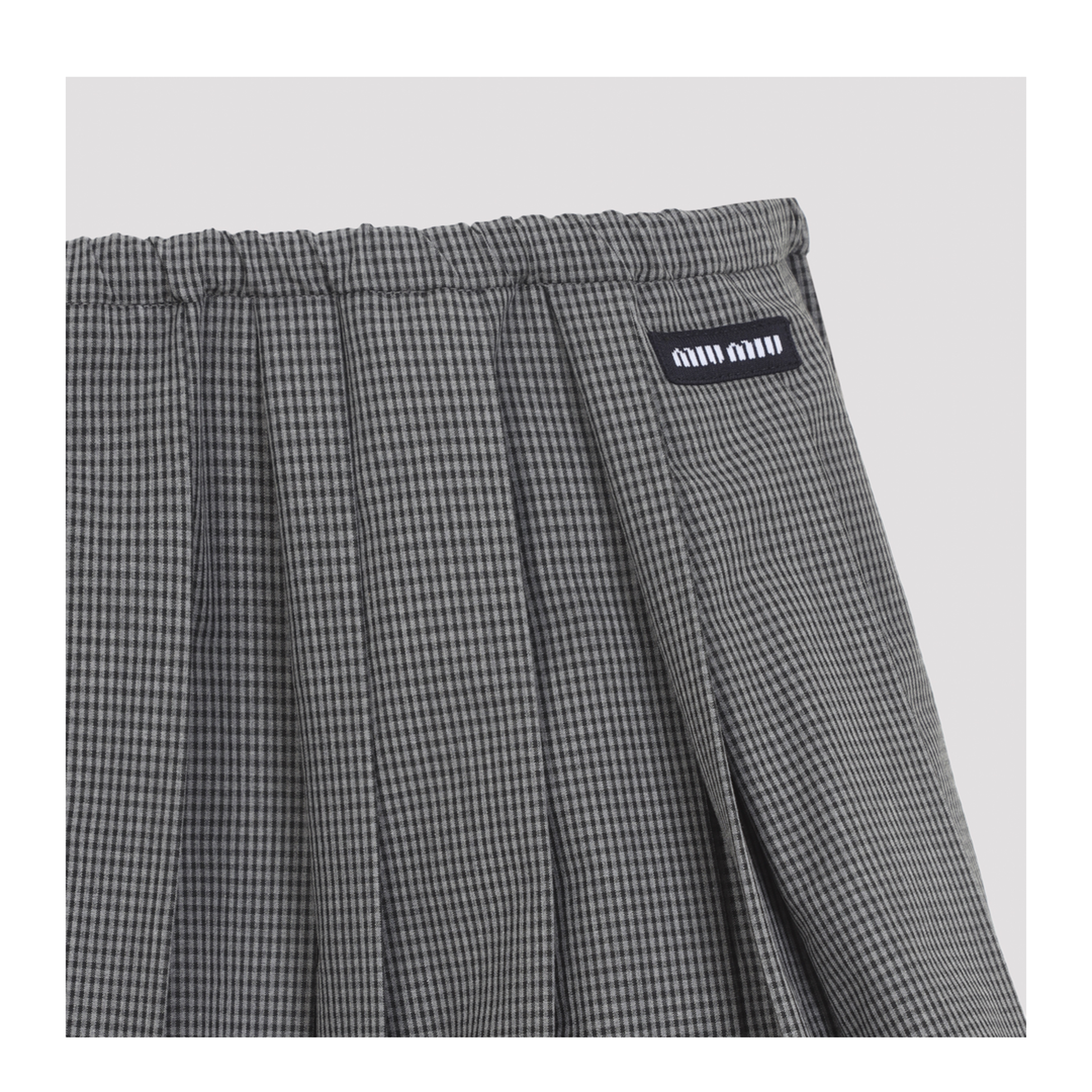 MAYFEYR - Miu Miu - Plissé Check Mini Skirt - MG2723SOOO19OSF0031