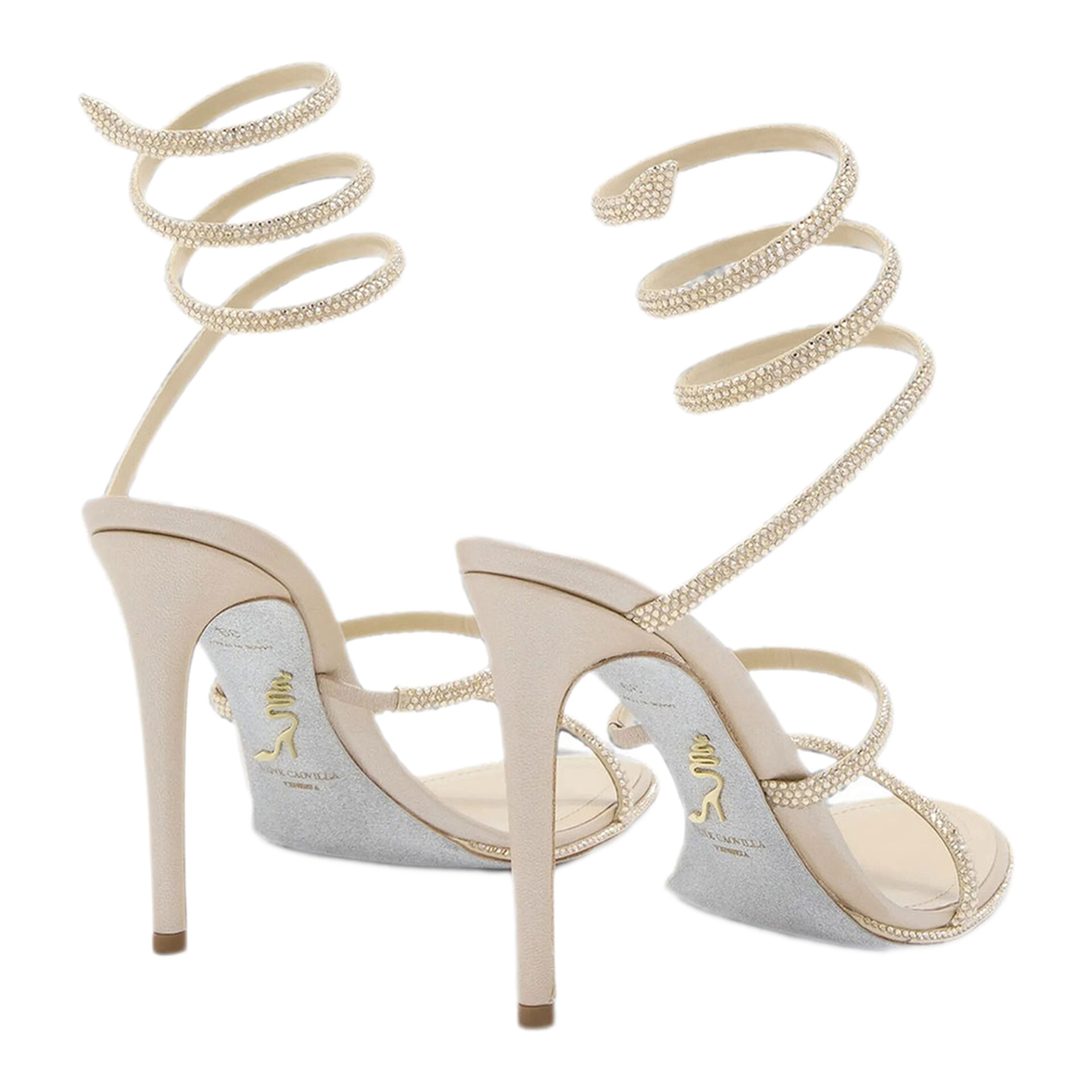 MAYFEYR - Rene Caovilla - Cleo 105 Sandals - C12538105R001Y500IVORYGOLD