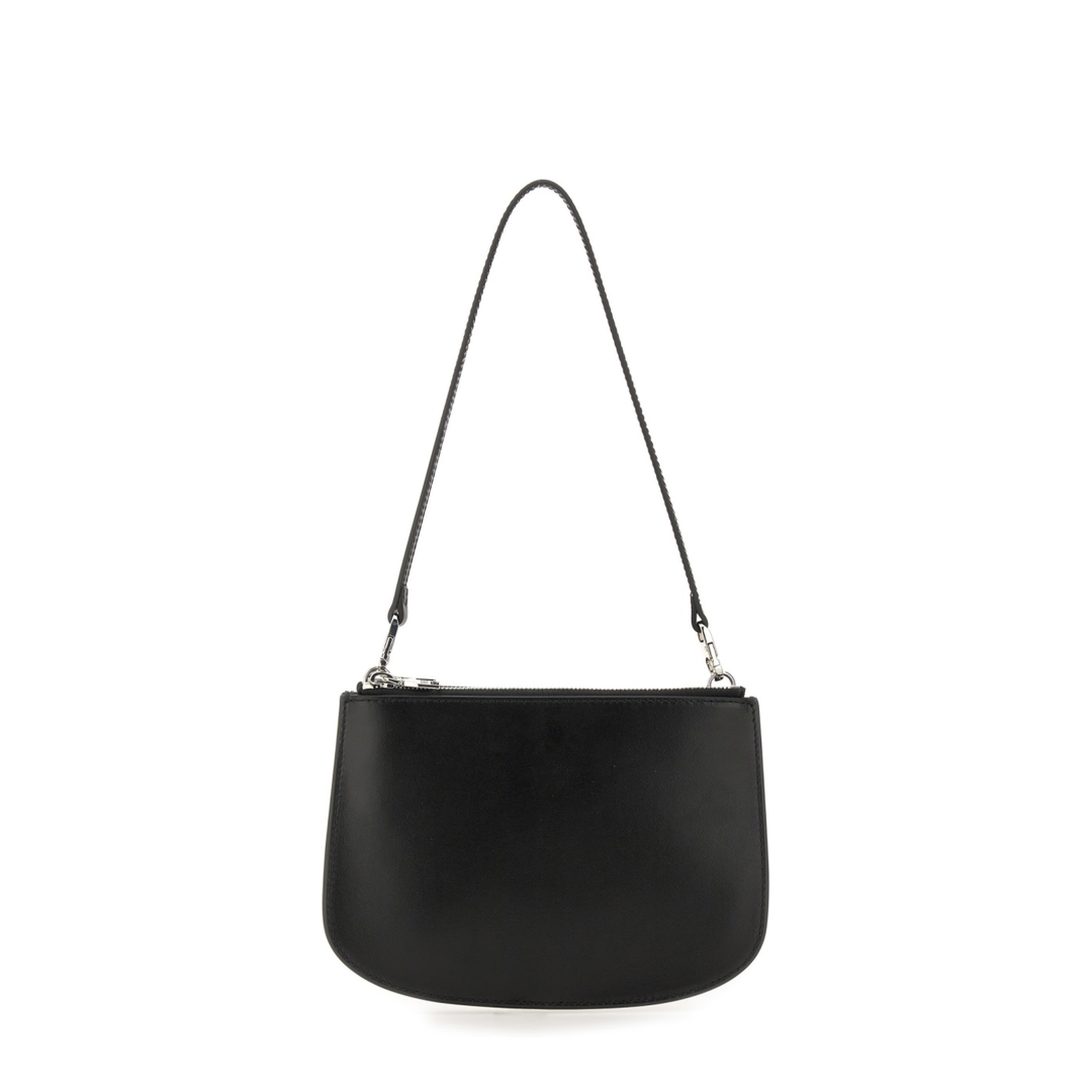 1DR Twin Calf Leather Shoulder Bag - Black