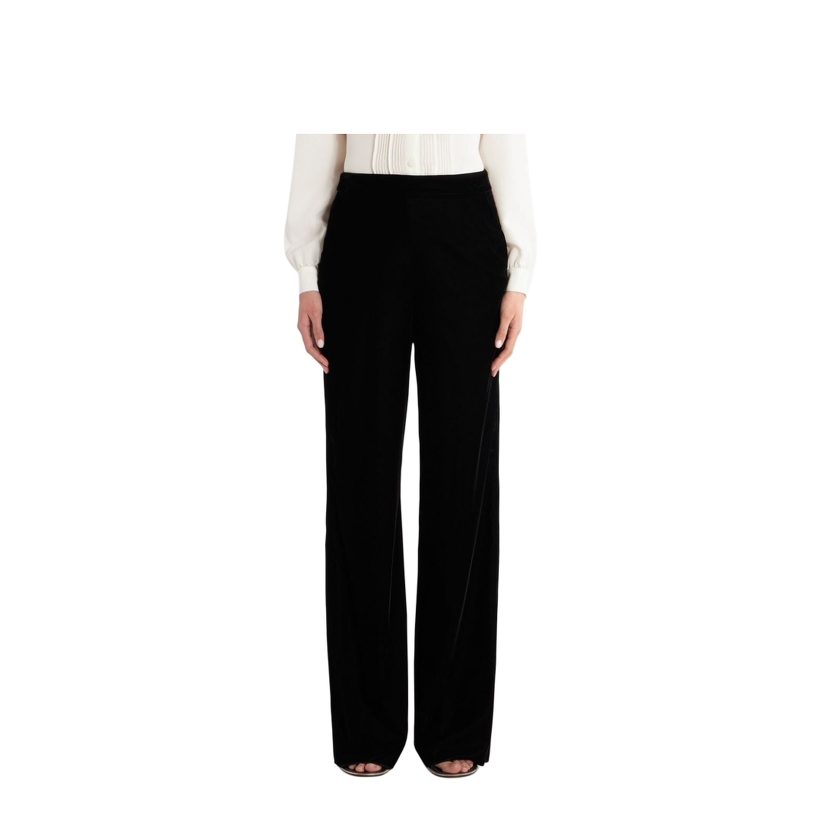 Straight-leg Trousers - Black