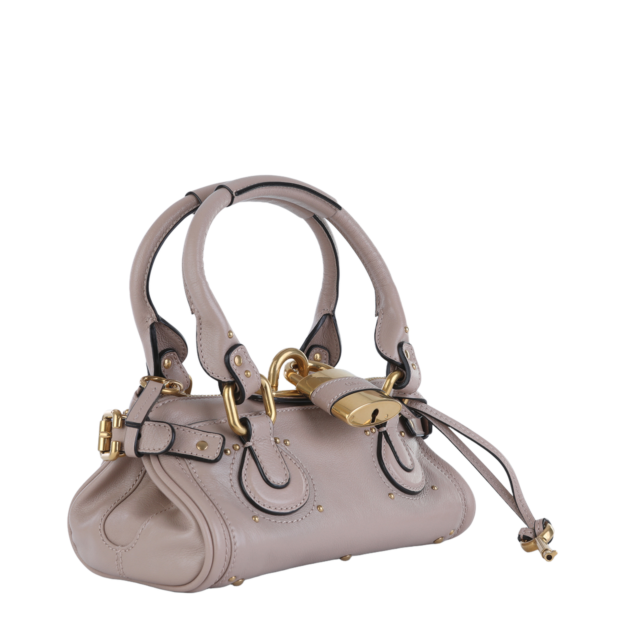Paddington Small Grained Leather Shoulder Bag - Earthy Pink