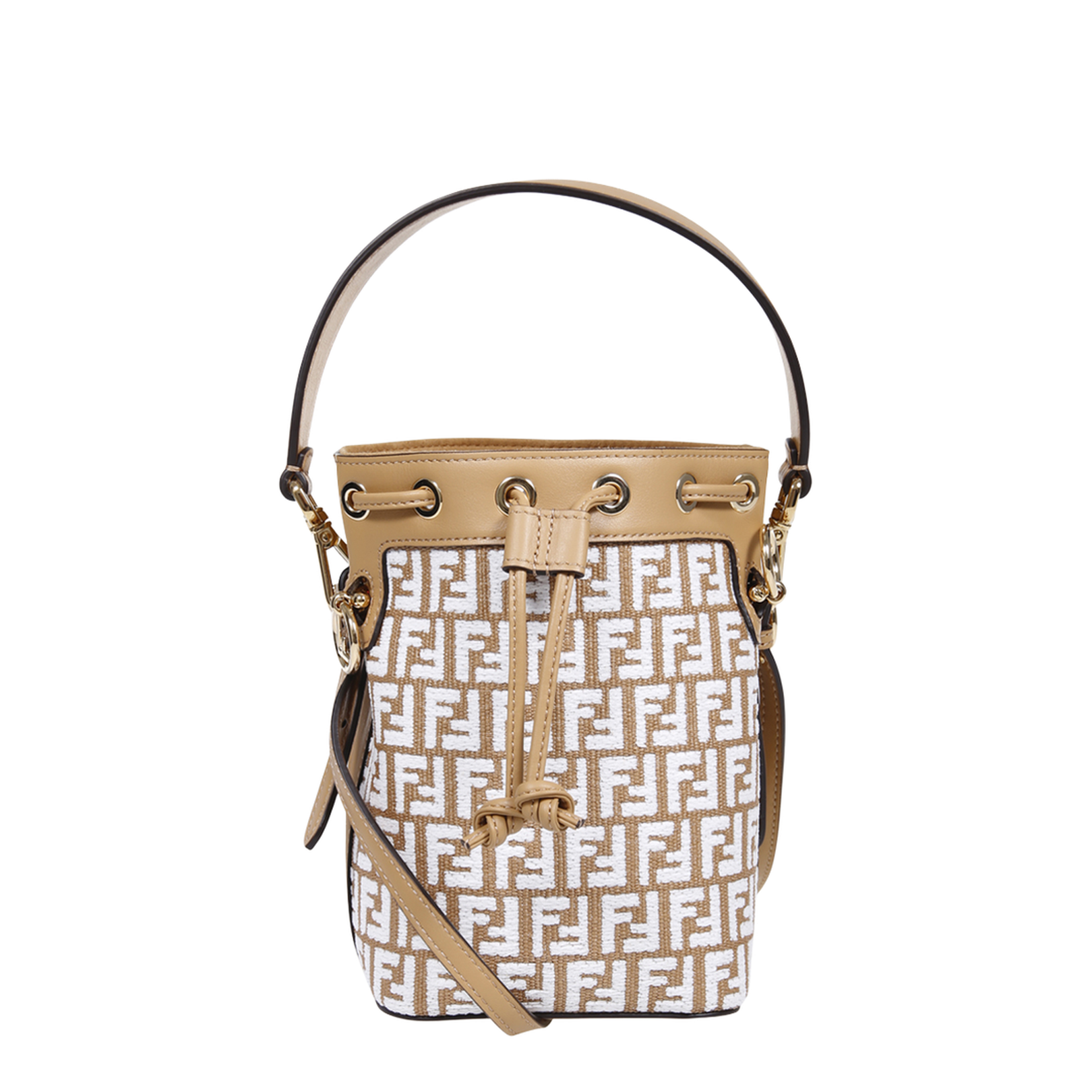 Mon Tresor Canvas Bucket Bags - Beige