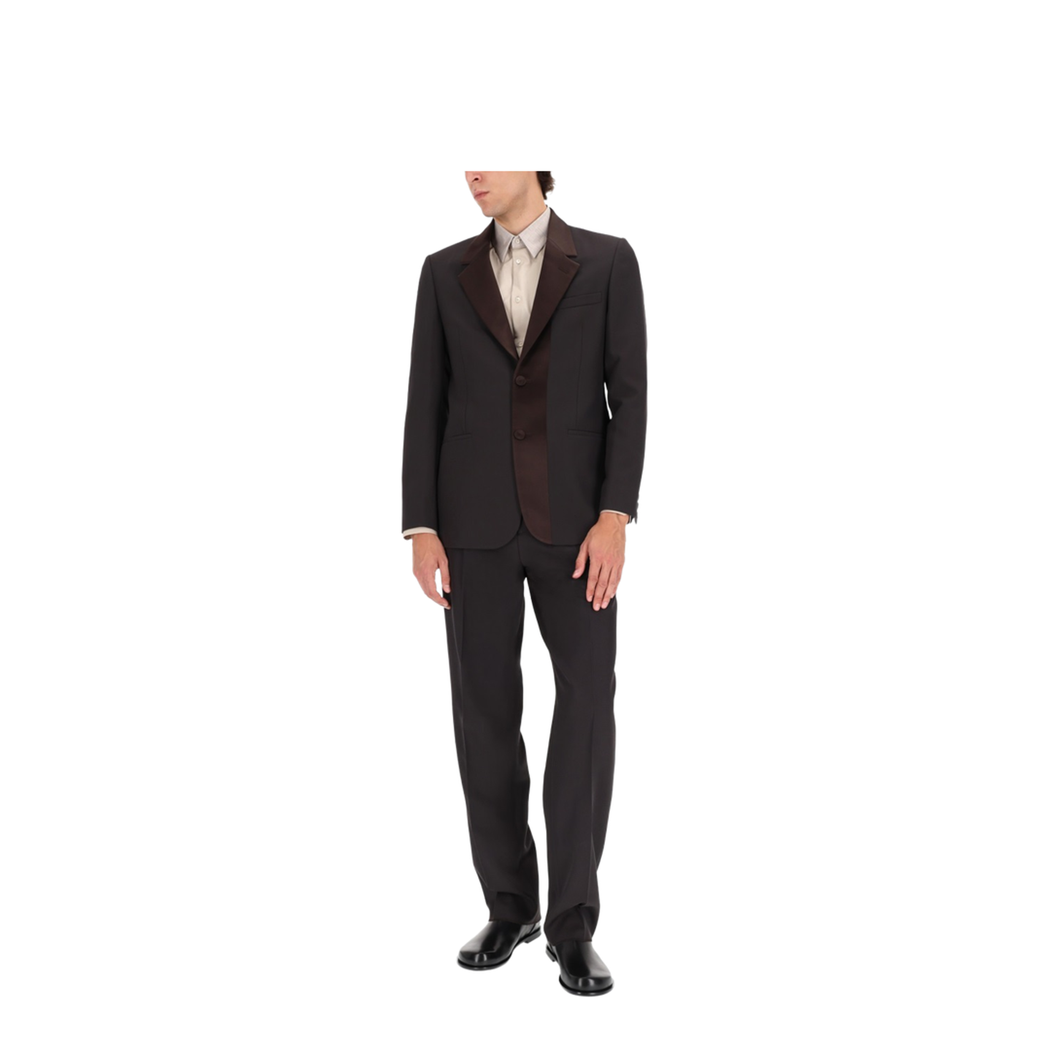 Brown Wool Crêpe Blazer