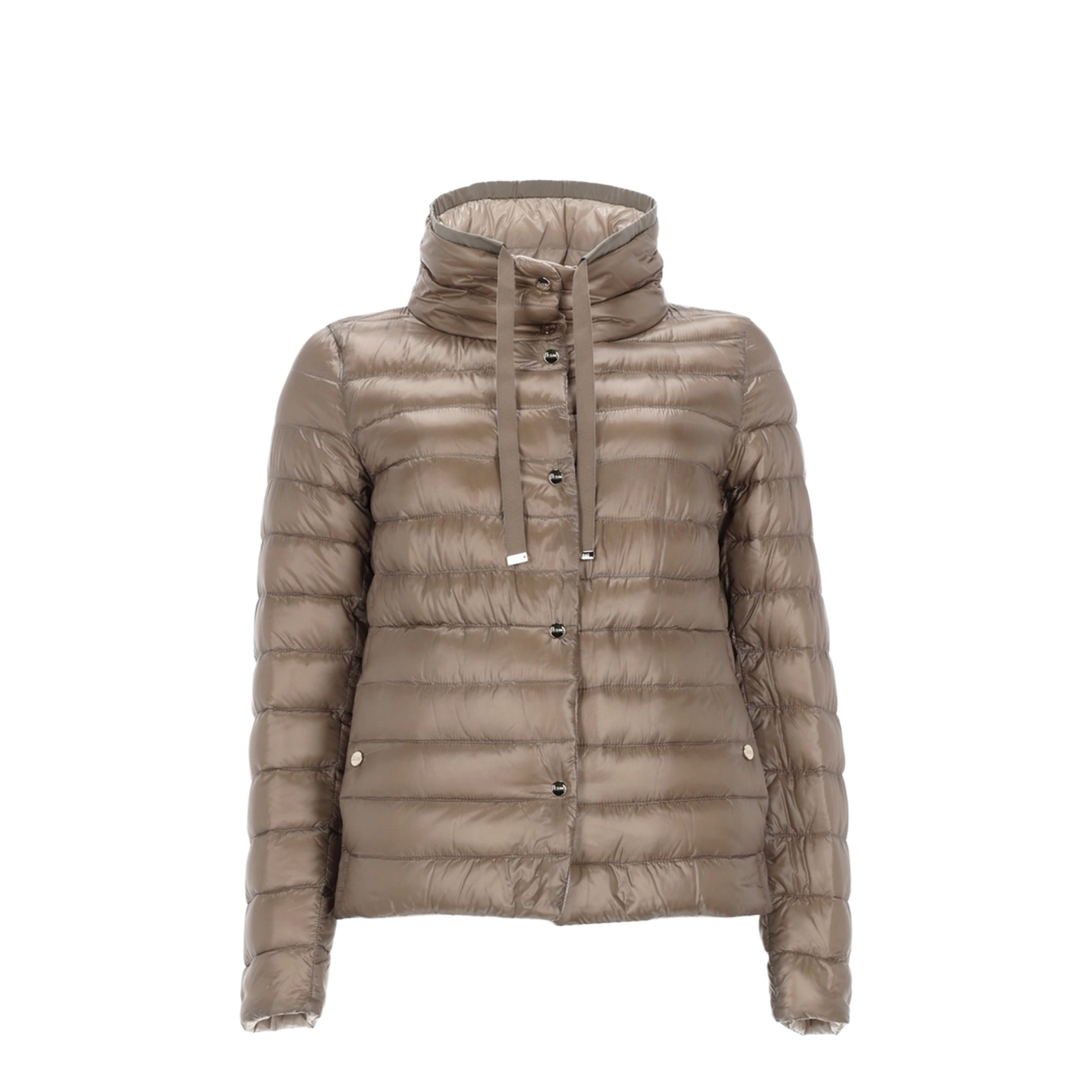 Reversible Puffer Jacket With High Collar
