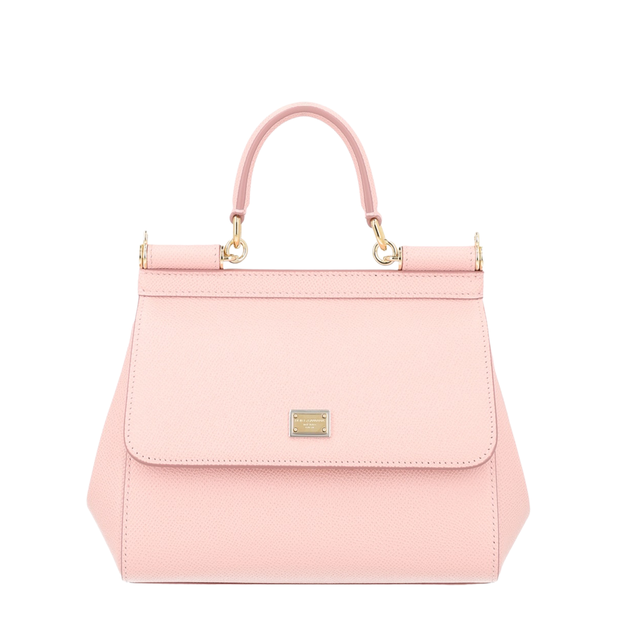 Medium Sicily Top-Handle Bag in Pink