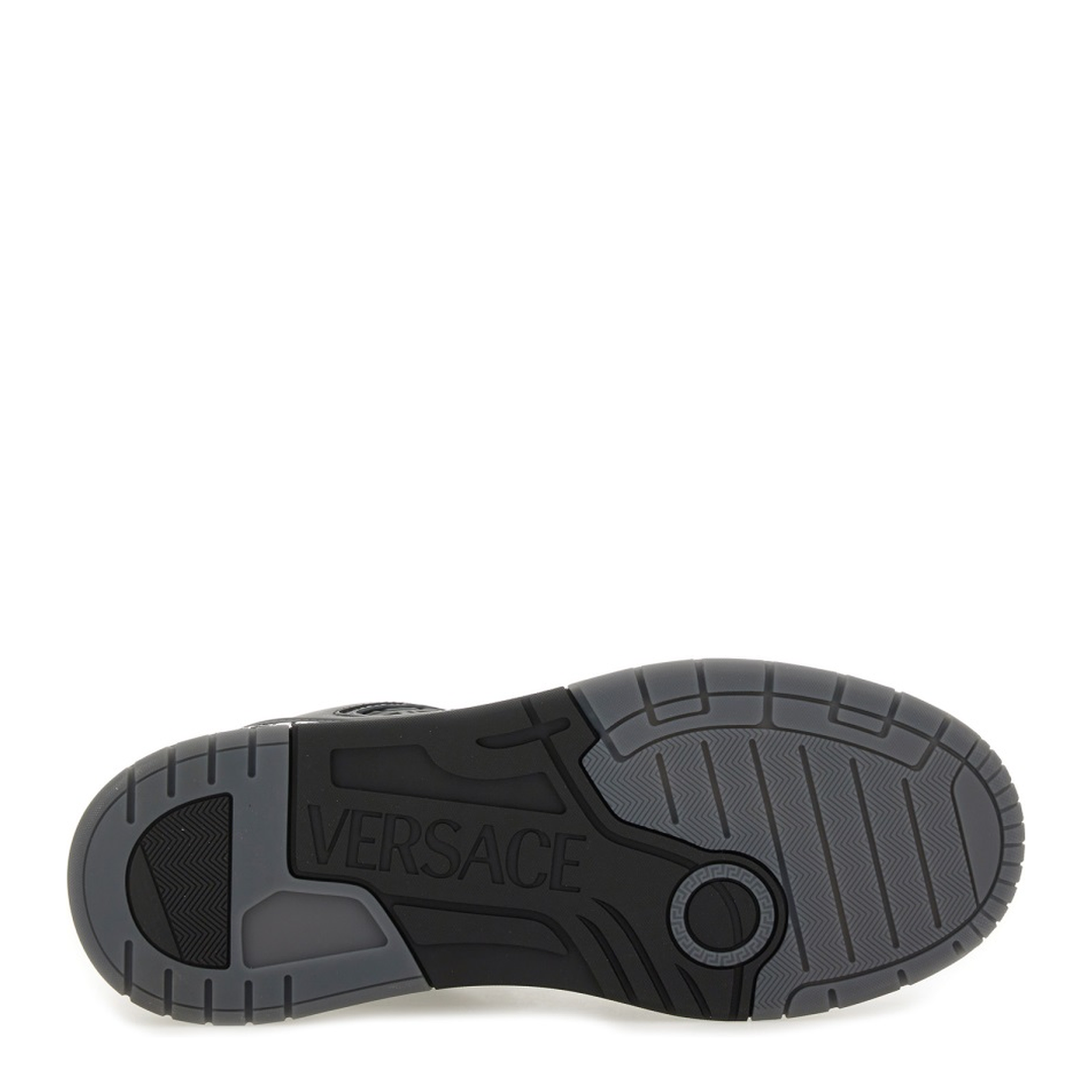 Greca Black Leather Blend Sneakers