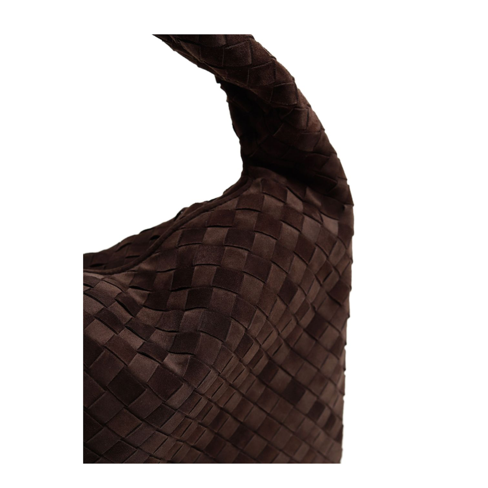 Hop Small Suede Hobo Bags - Brown