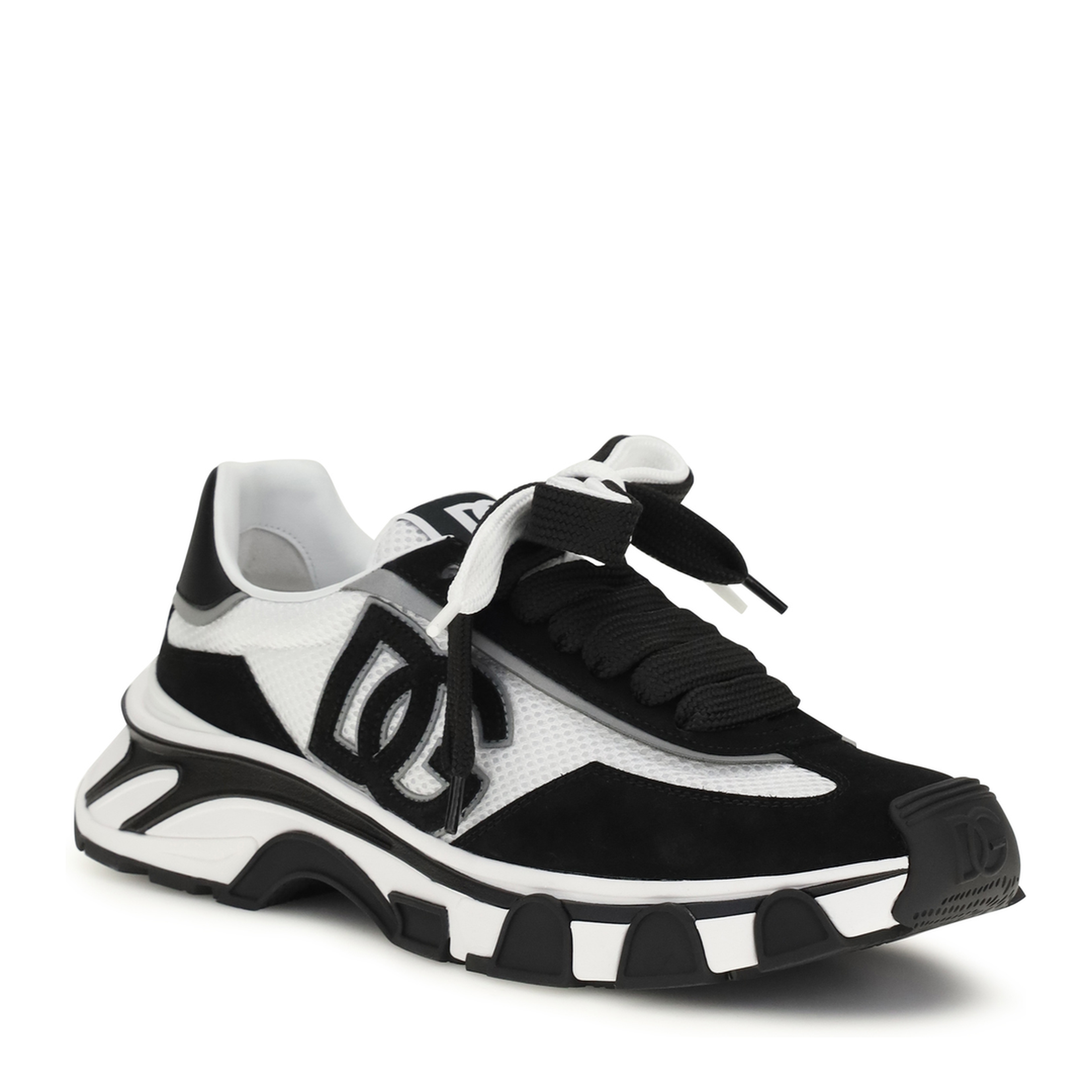 MAYFEYR - Dolce & Gabbana - Leather And Mesh Sneakers - CS2403A0208