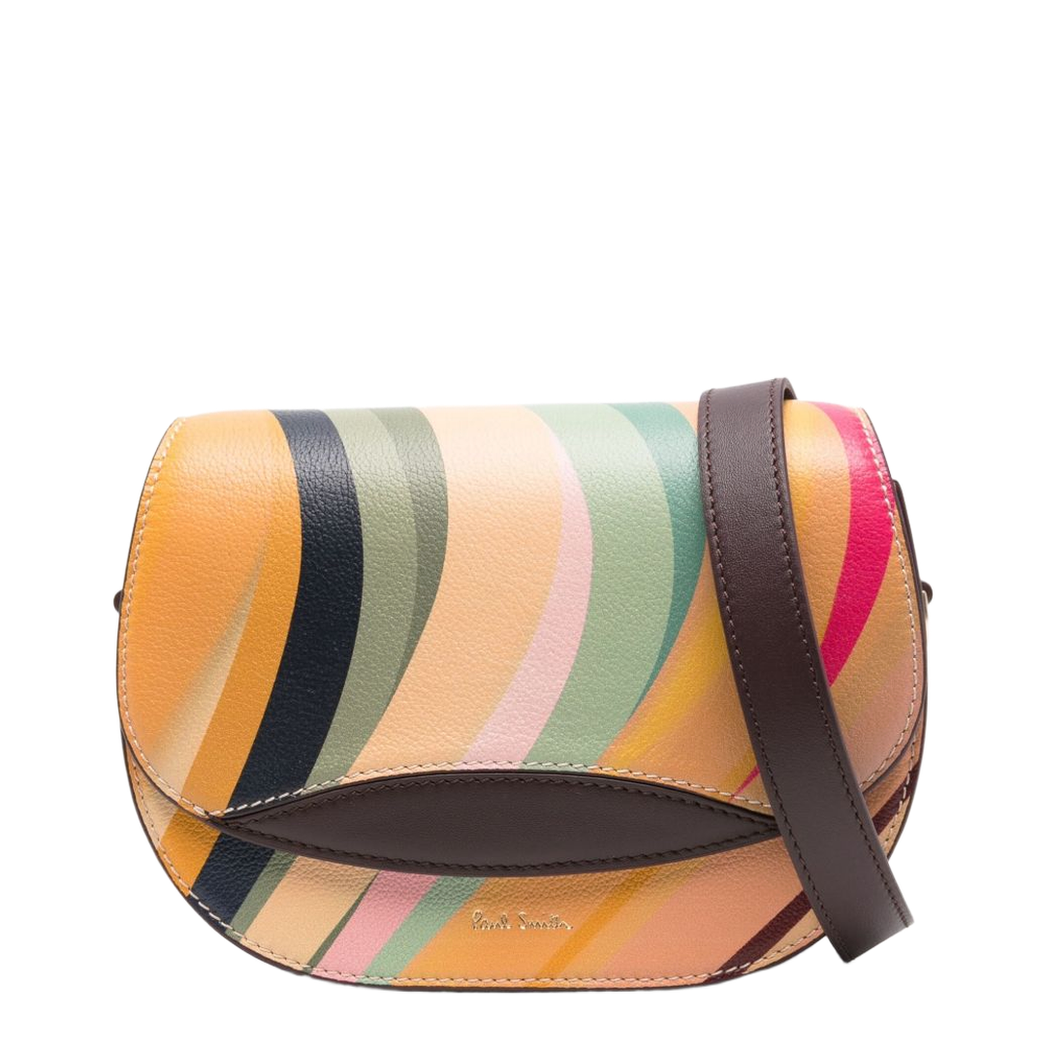 Swirl leather crossbody bag