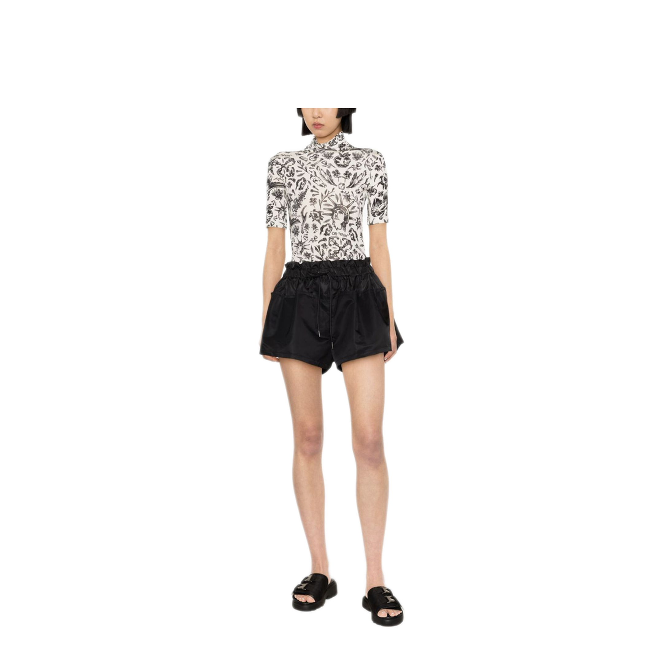 MAYFEYR - Off-White - Tattoo Tulle Blouse - OWAD137S24JER0020110