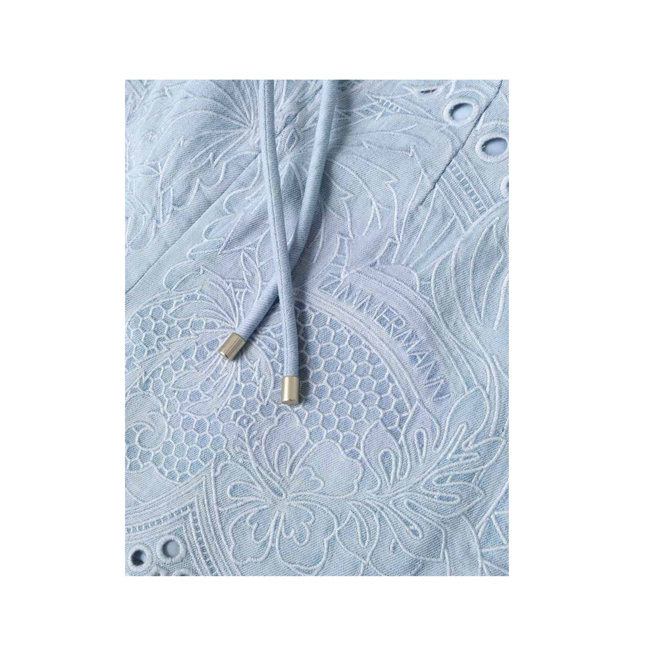 Daylight Embroidered Denim Shorts