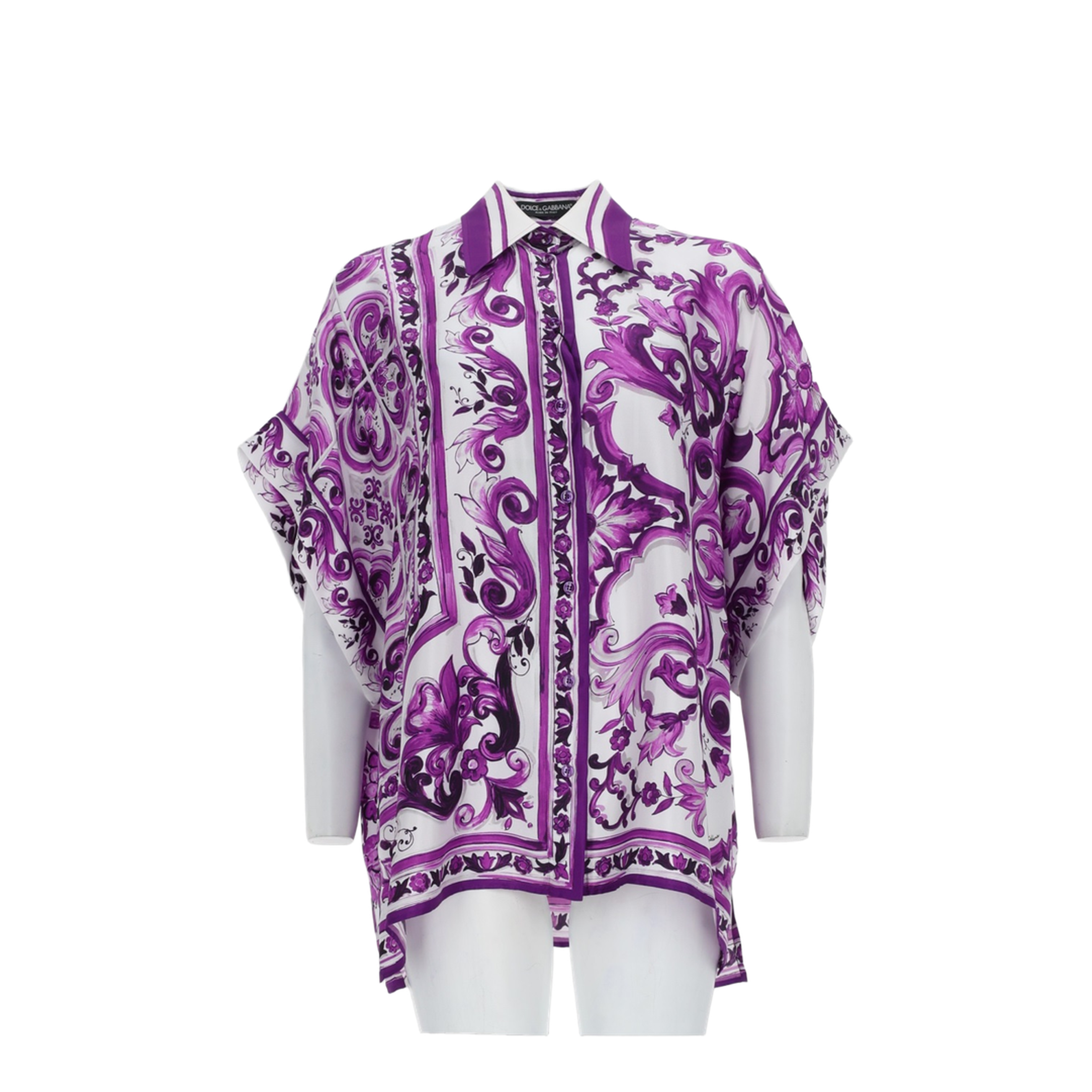 MAYFEYR - Dolce & Gabbana - Maiolica Print Twill Shirt - F5T52THI1TKIP3TN