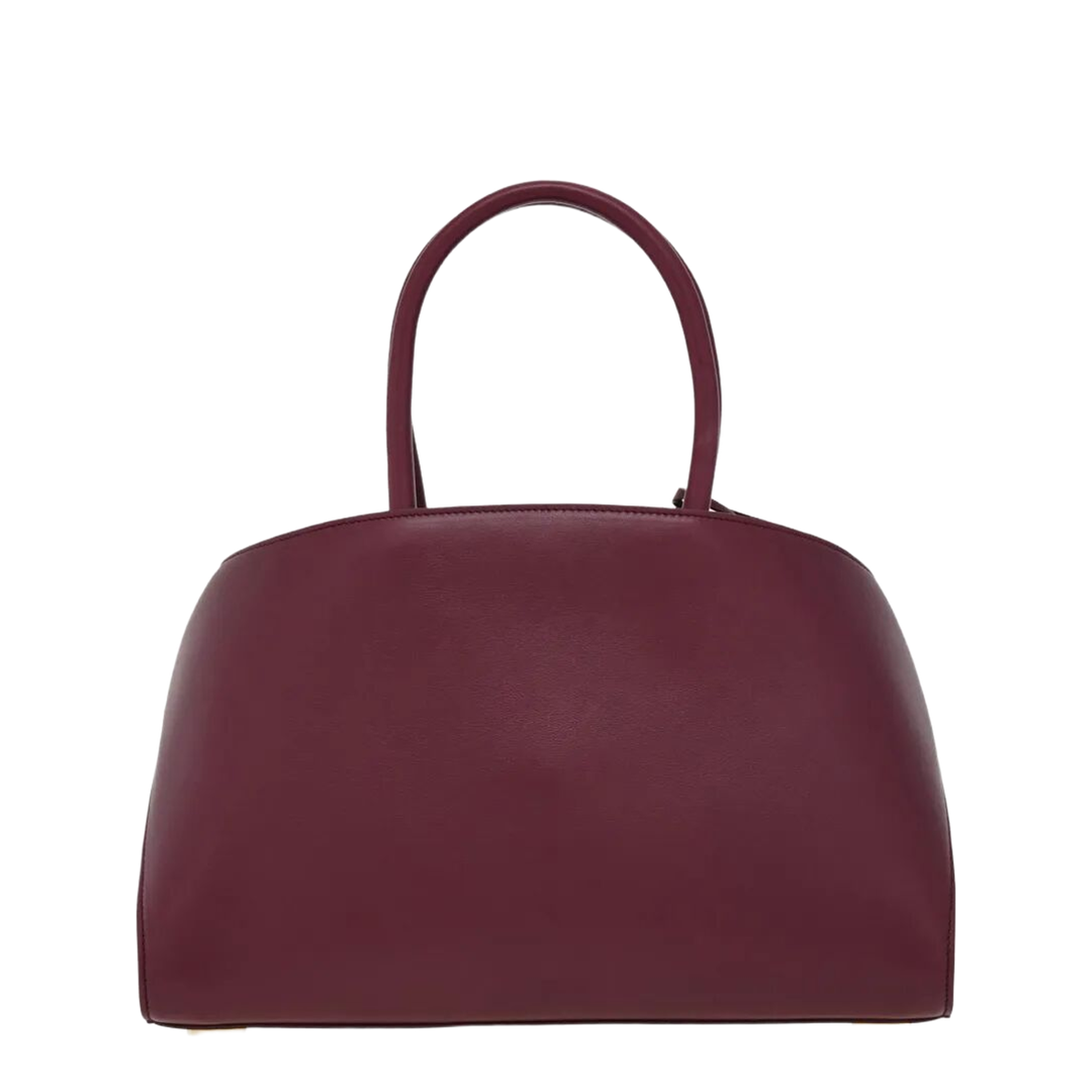 Hug M Handbag Leather Plum