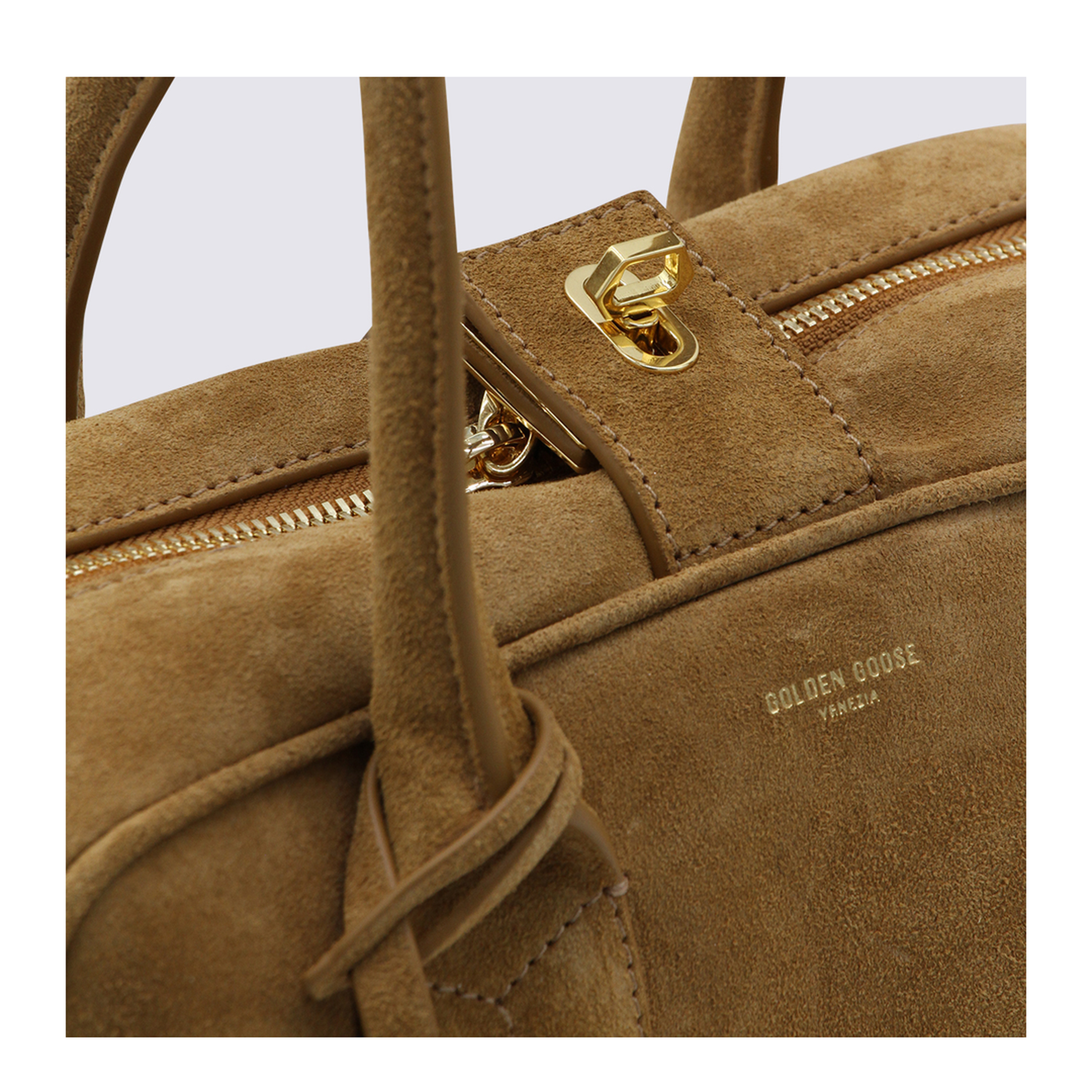 Vita Suede Leather Tote Bag