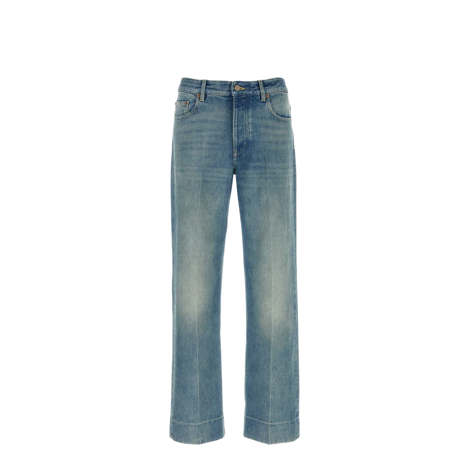 Straight-Leg Jeans in Denim