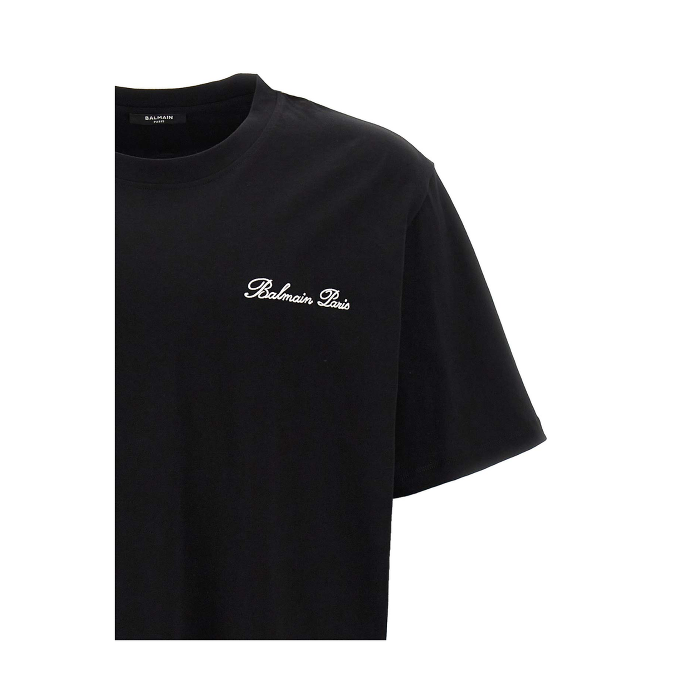 Embroidered Signature T-shirt Black