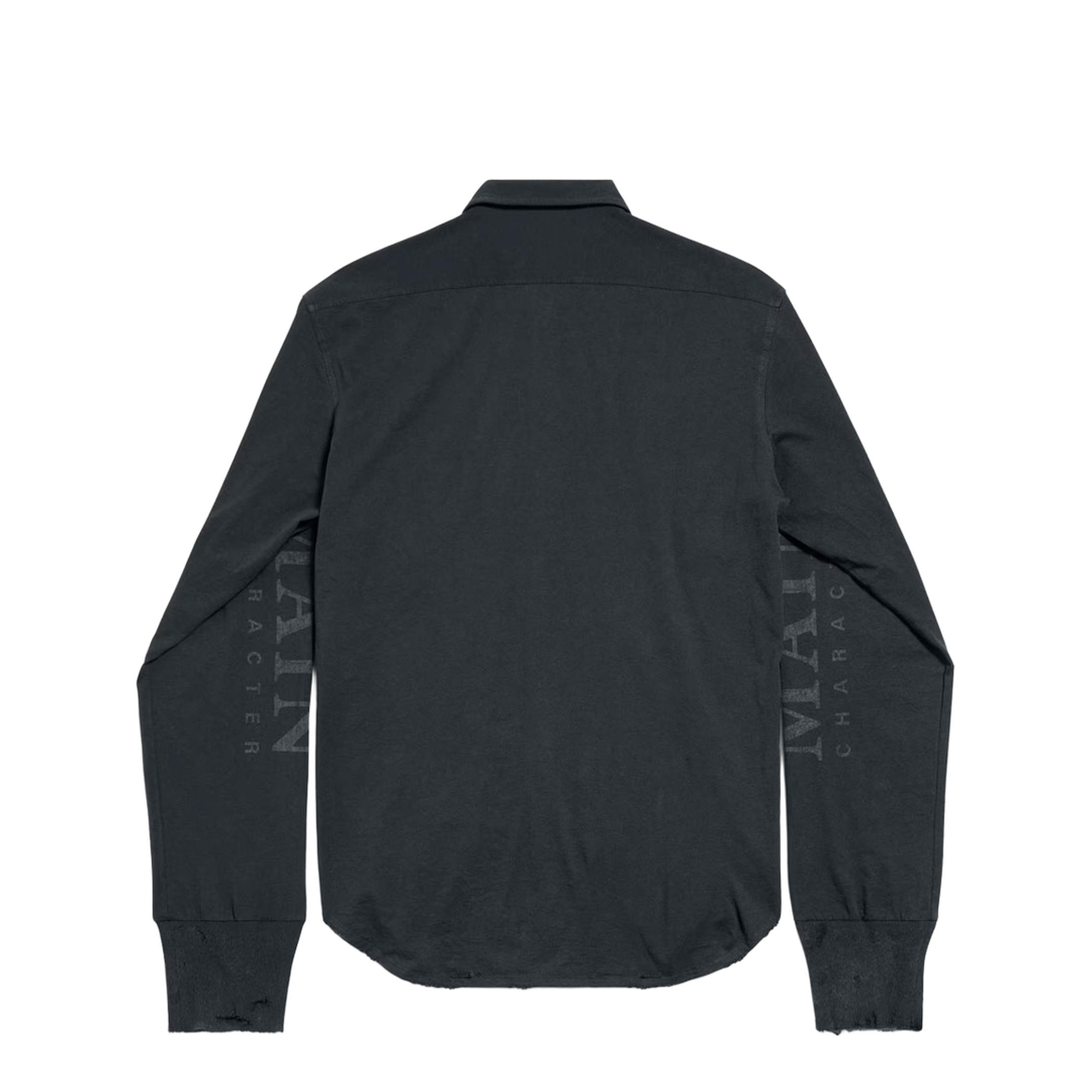 MAYFEYR - Balenciaga - Main Character Artwork Long-Sleeved Jersey Polo Shirt - 850260TTVB9