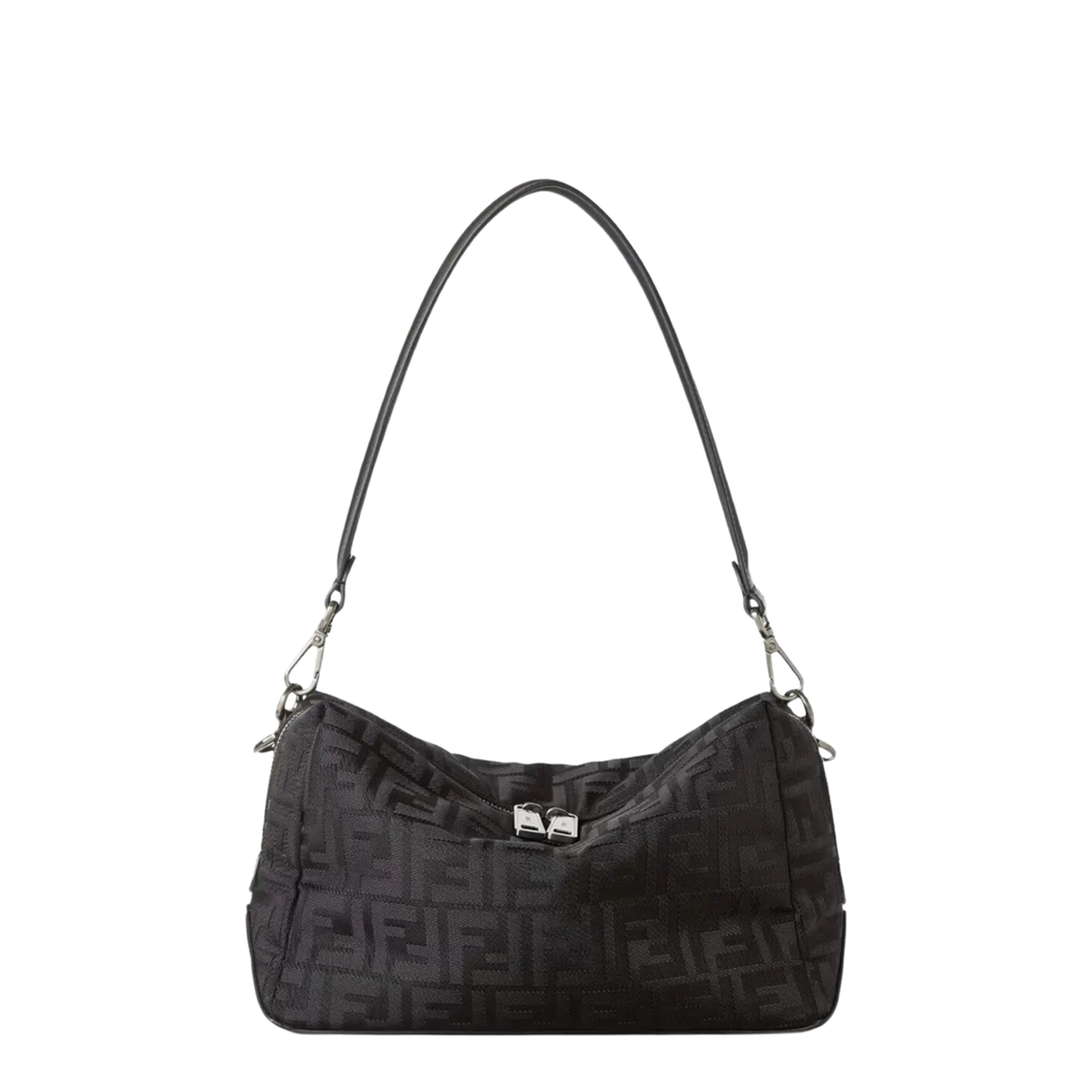 MAYFEYR - Fendi - Squared Ff Medium Leather And Nylon Bag - 7VA672AVC6