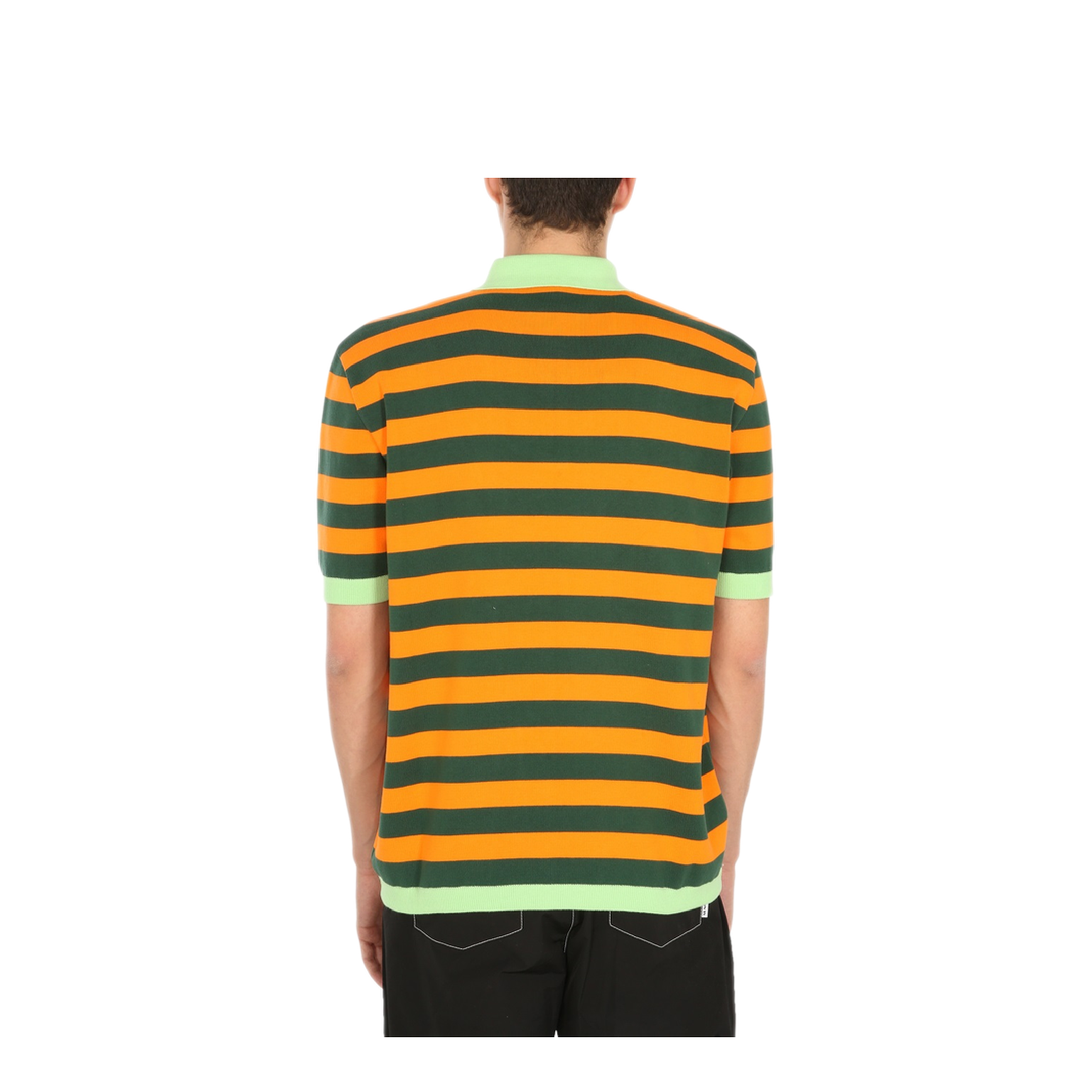 MAYFEYR - Sunnei - Knitted Polo - PSS02DARKGRORANGE