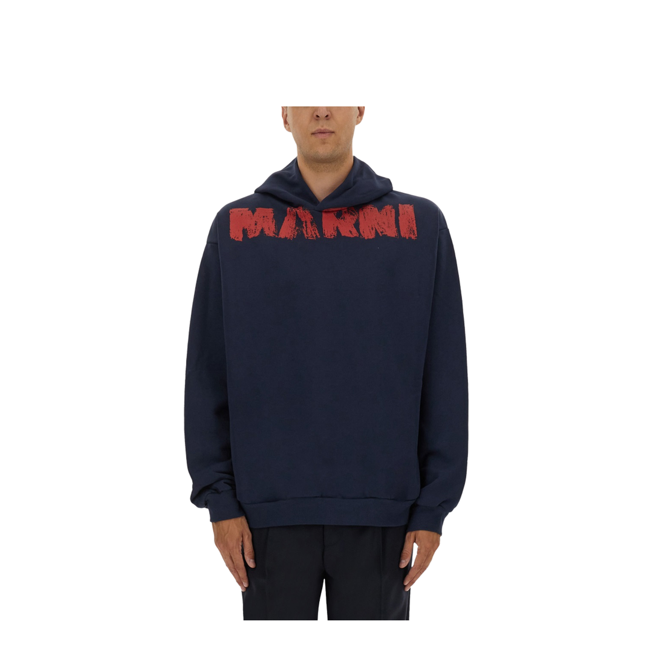 Sweatshirt with Maxi Logo Print