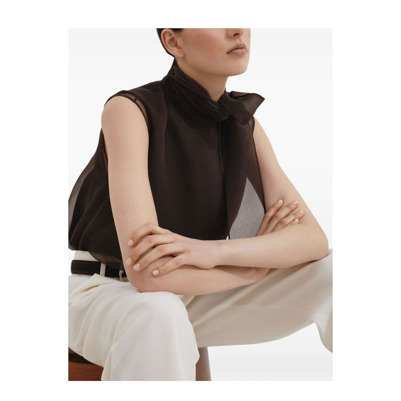 Sleeveless Layered Top