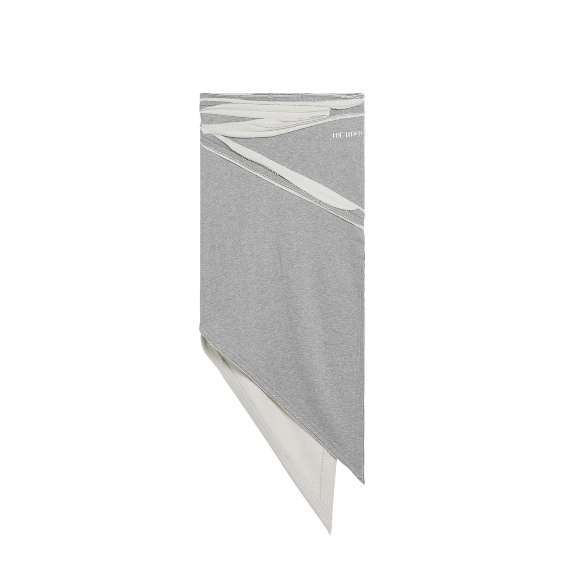 MAYFEYR - The Attico - Asymmetric Grey Mélange Cotton Skirt - 251WCS00277JJF003A183