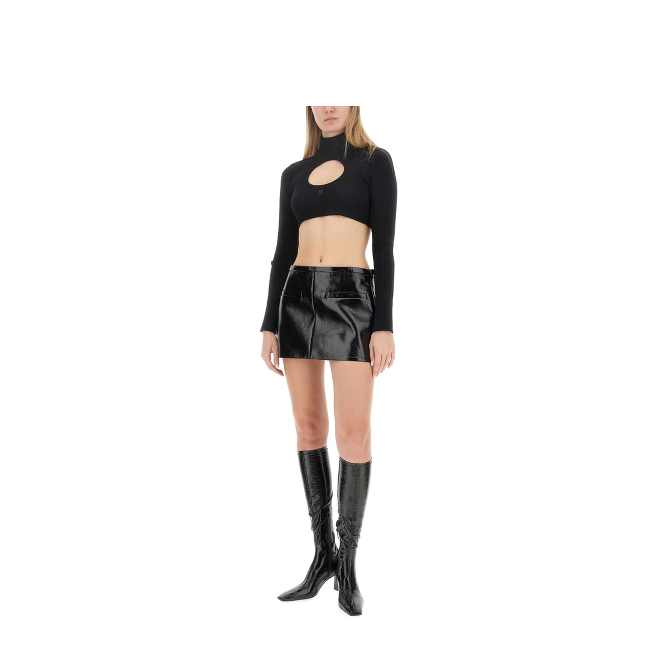 MAYFEYR - Courreges - Cropped Shirt - 423MPU122FI00019999
