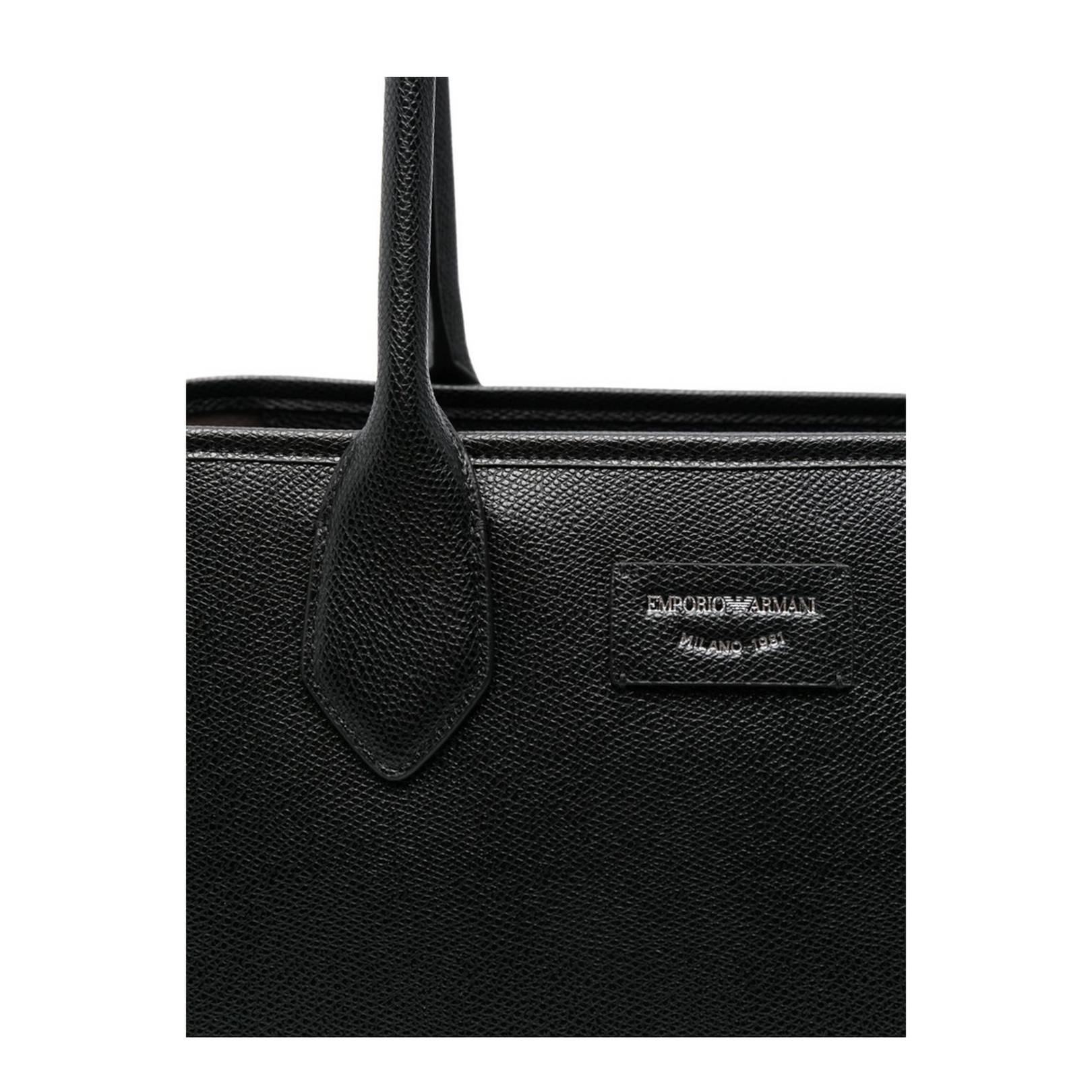 Large Shopper Bag with Palmellato Finish