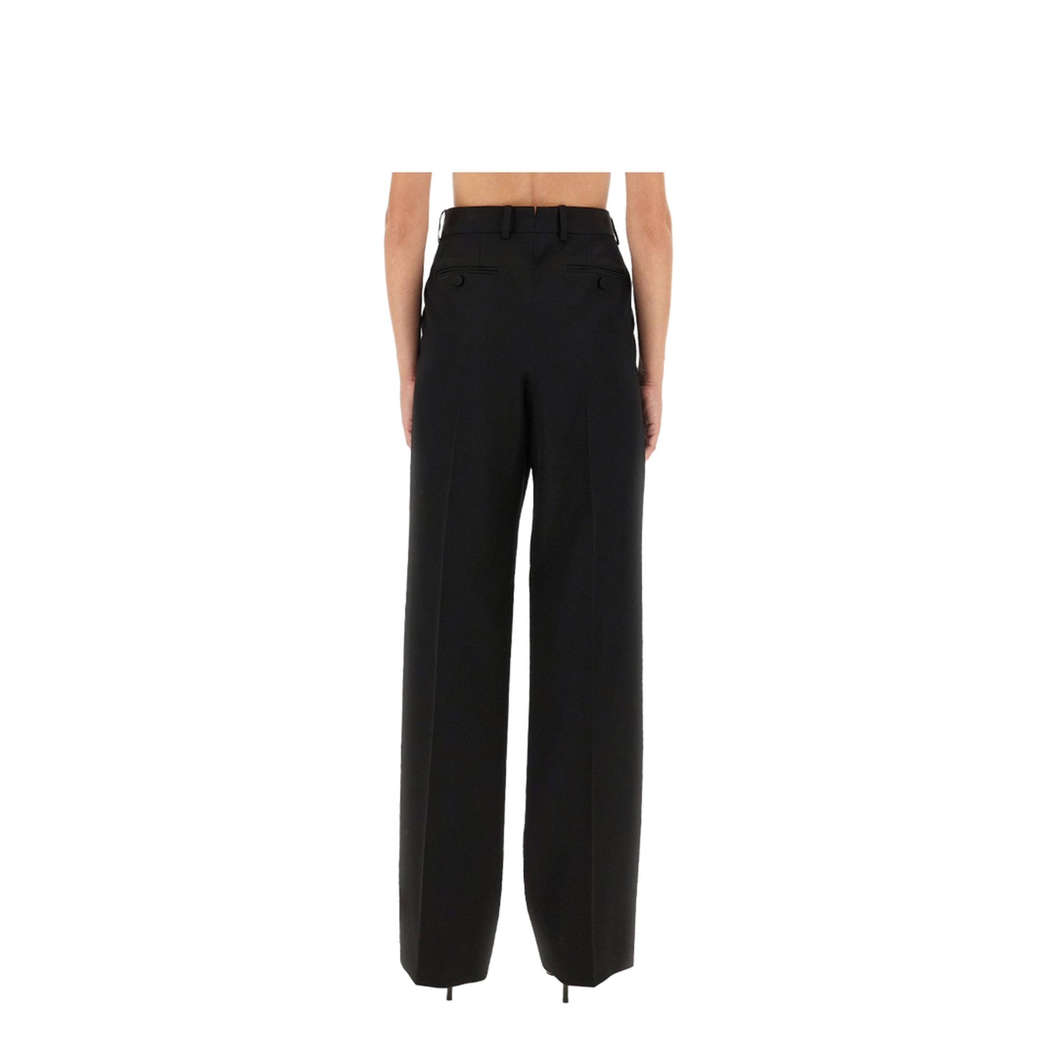 Sharp Wool Pants with Pleats