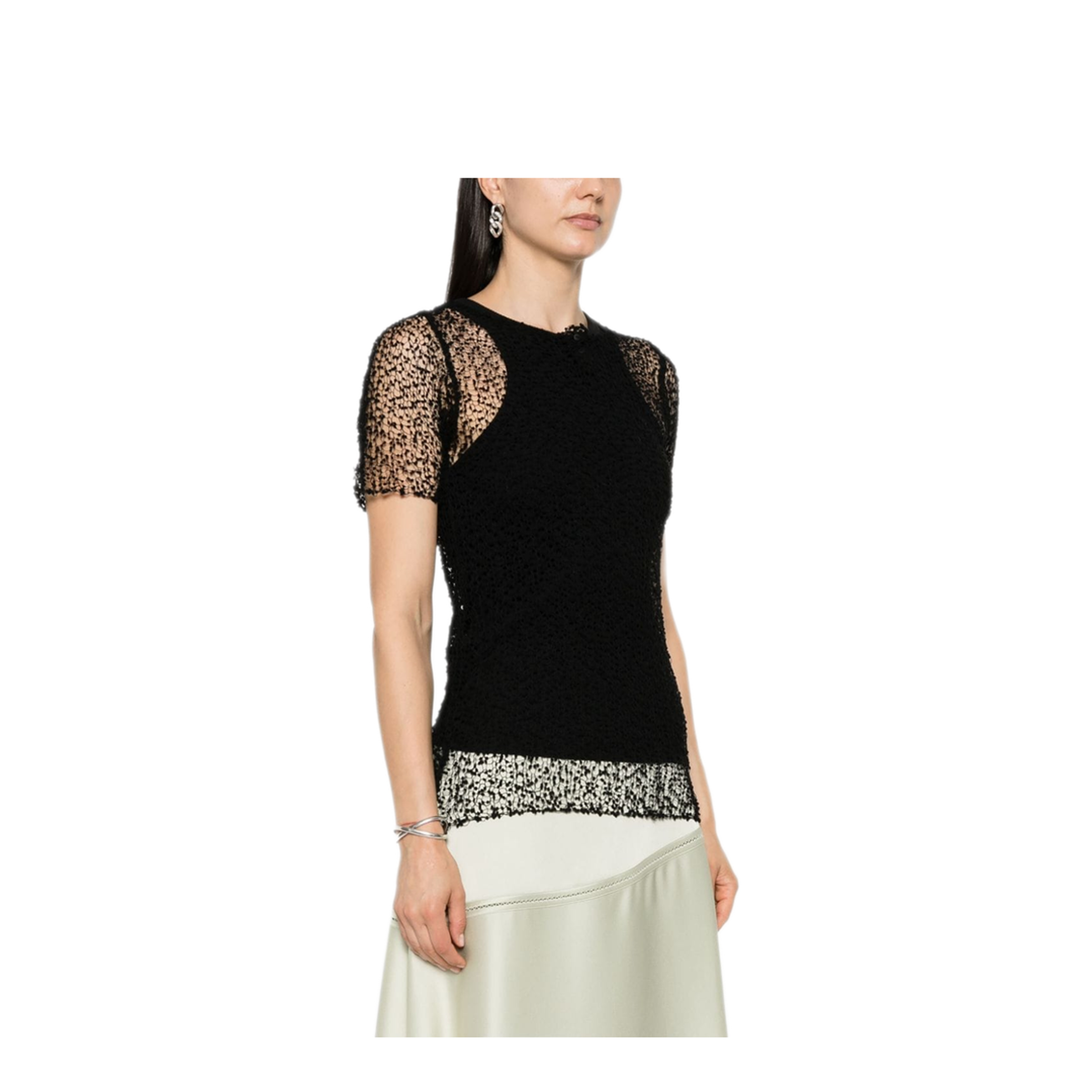 MAYFEYR - Maison Margiela - Dot-Embroidered Semi-Sheer Top - S29HL0009M13007900