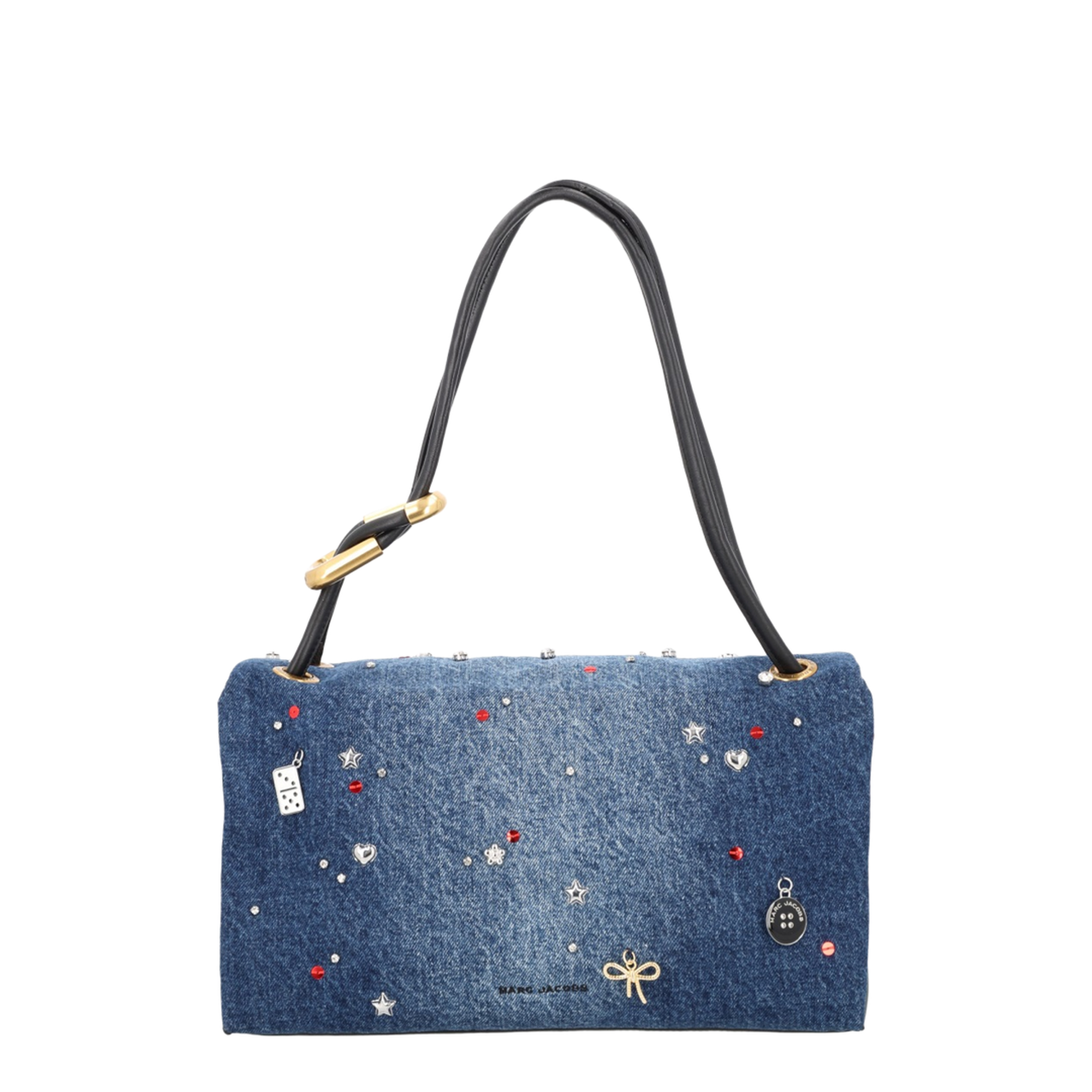 Large Dual Denim Shoulder Bag