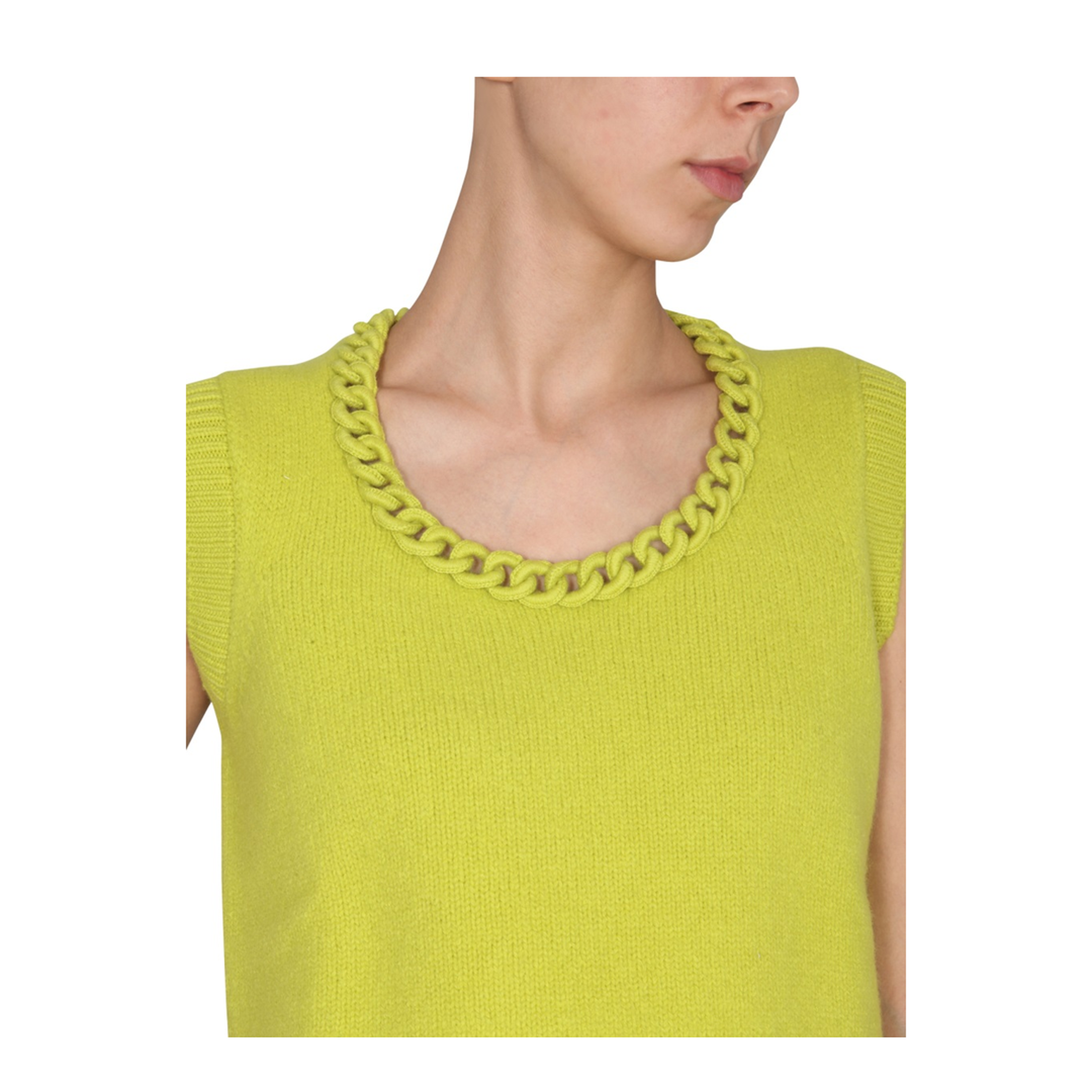 Vest with Crochet Chain