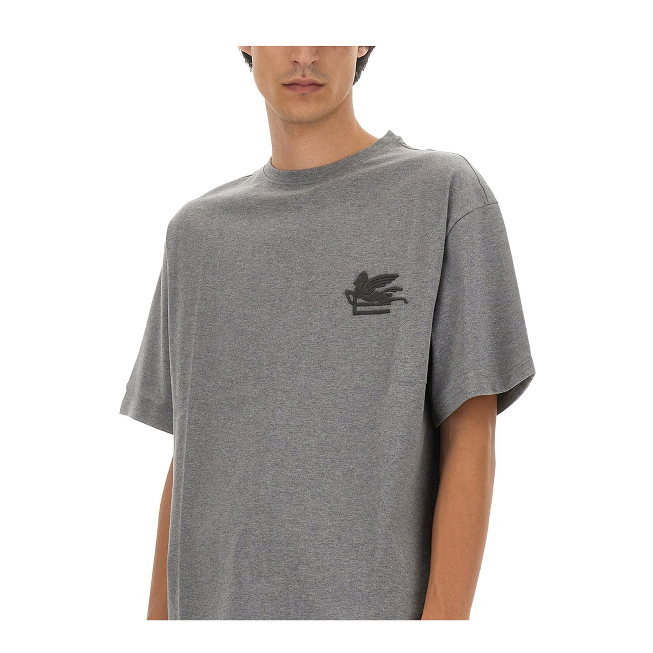 T-shirt With Pegasus Embroidery