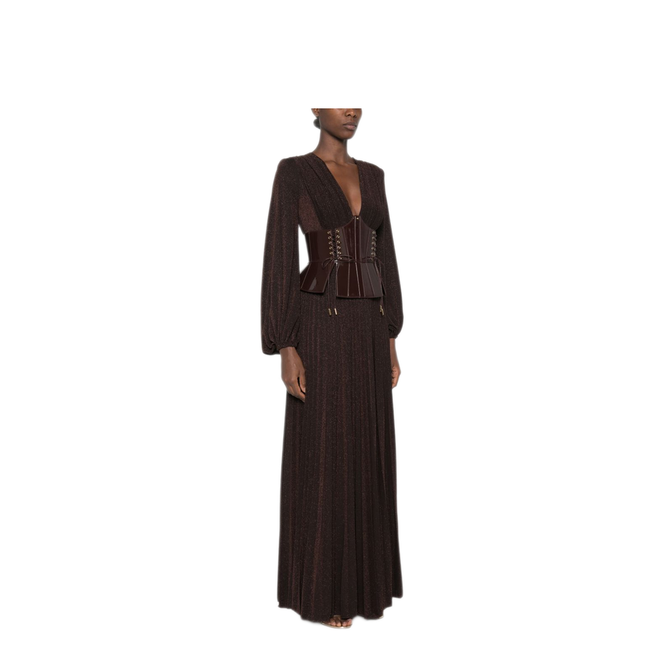 MAYFEYR - Elisabetta Franchi - Brown Dresses - ABR1566E2EV9