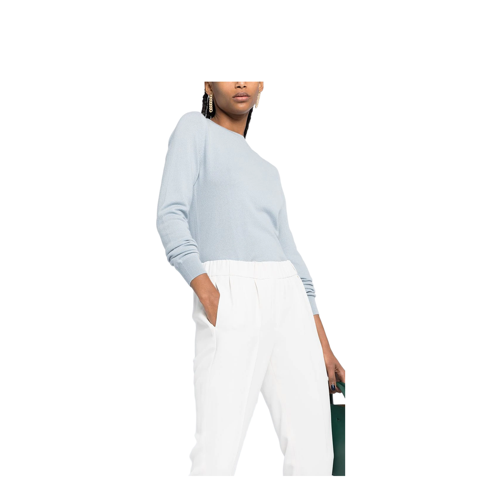 Tailored Joggers Pants in Chalk Color