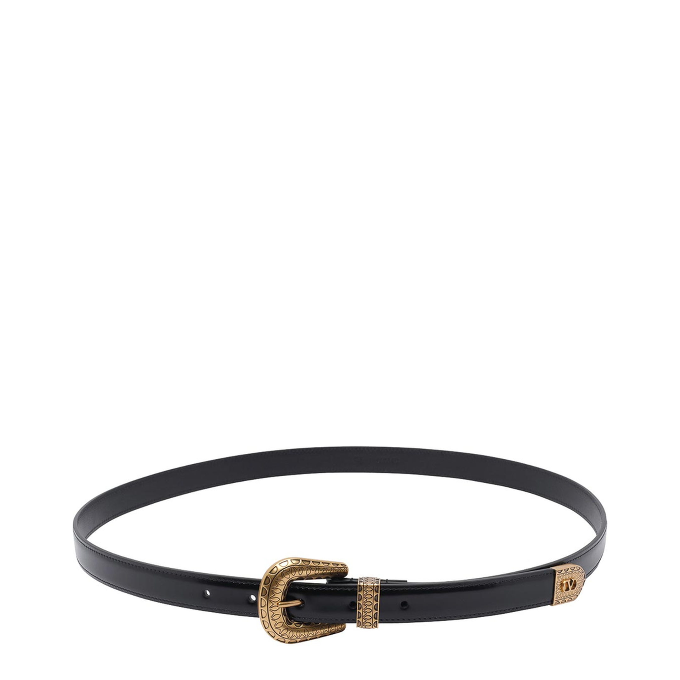 Garavani Black Vlogo Signature Belt