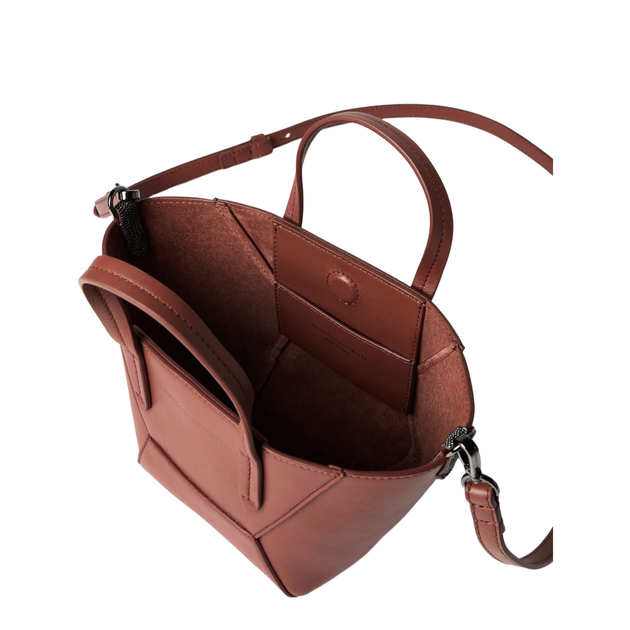 Women's Handbag Silk Nylon Brown