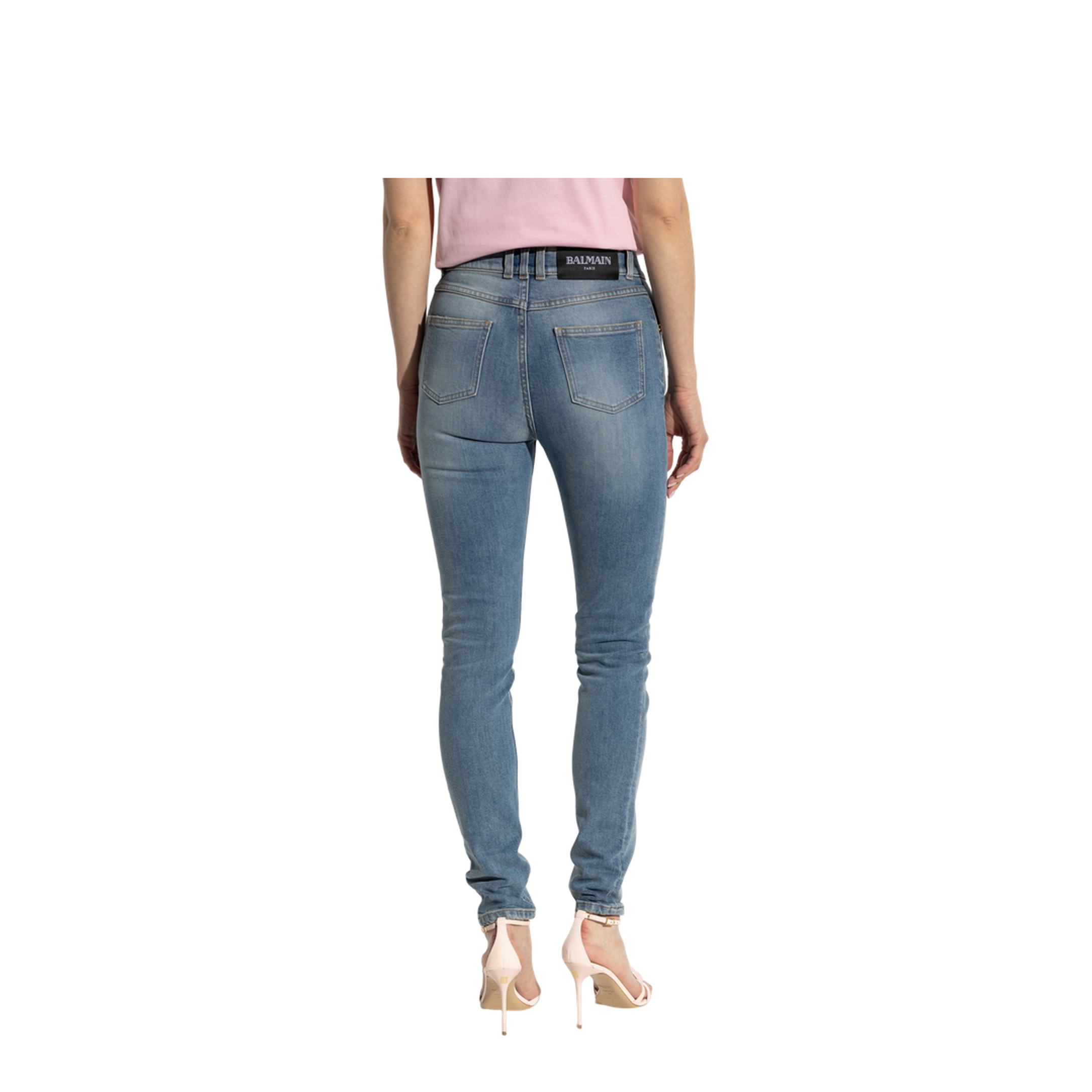 Tapered Leg Jeans Blue